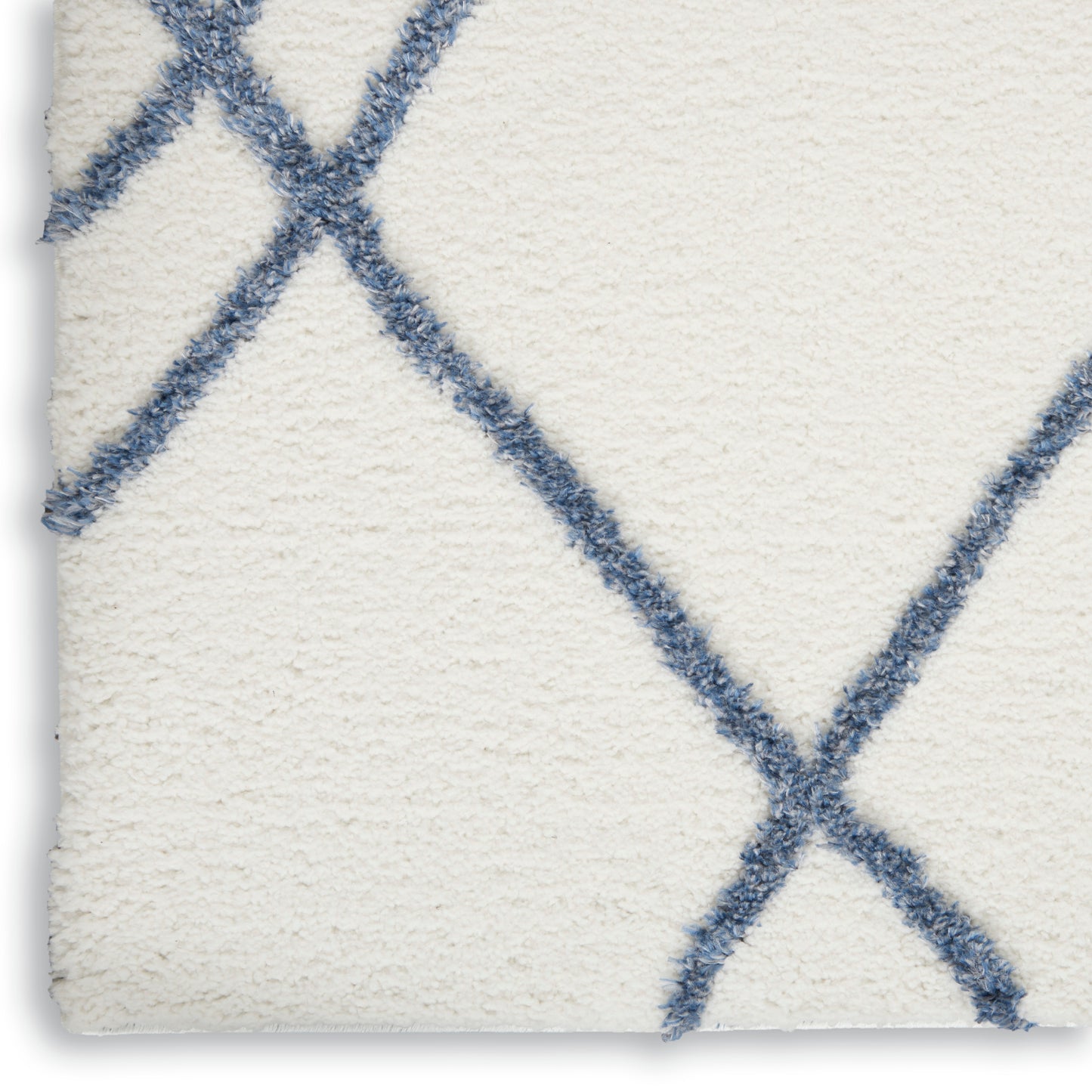 Nourison Home Feather Soft FEA02 Ivory Blue  Contemporary Tufted Rug