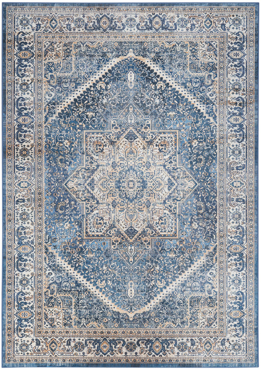 Nourison Home Vintage Home VNH01 Blue  Traditional Machinemade Rug