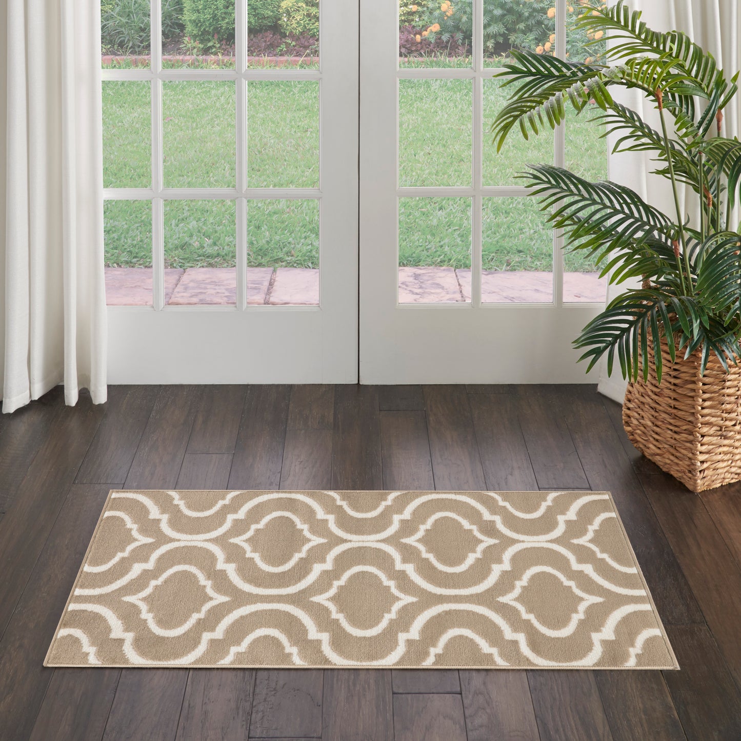 Nourison Home Jubilant JUB19 Taupe  Transitional Machinemade Rug