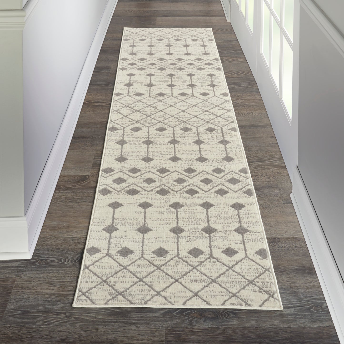 Nourison Home Grafix GRF37 Ivory Grey  Transitional Machinemade Rug