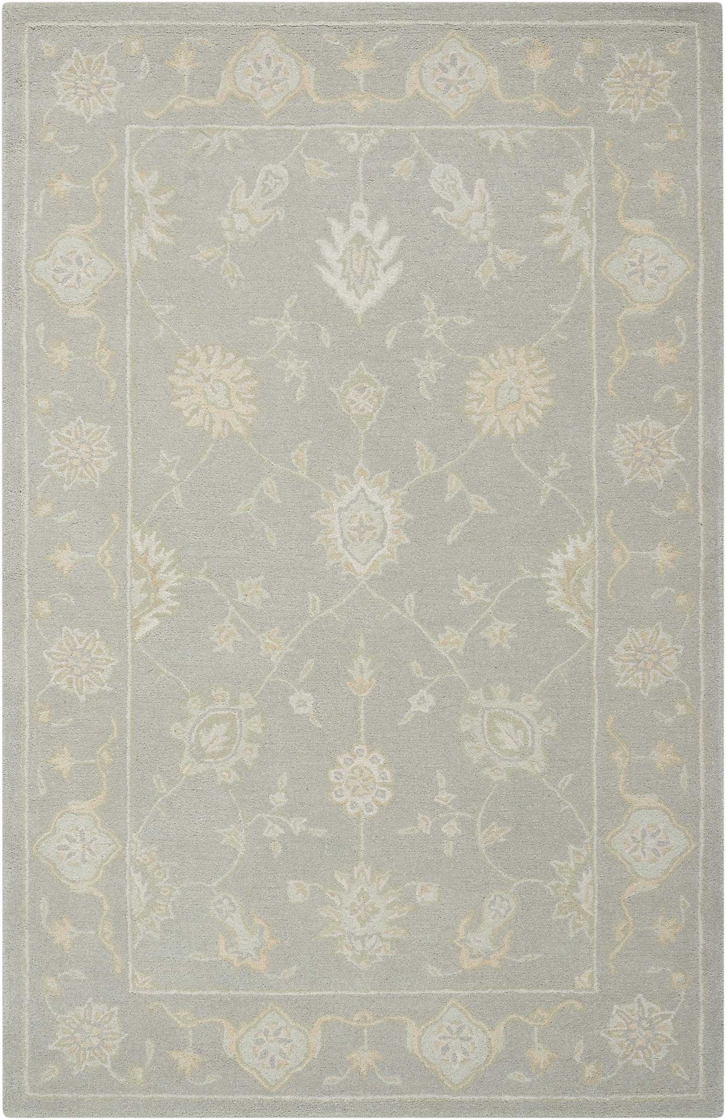 Nourison Home Zephyr ZEP02 Light Taupe  Traditional Tufted Rug