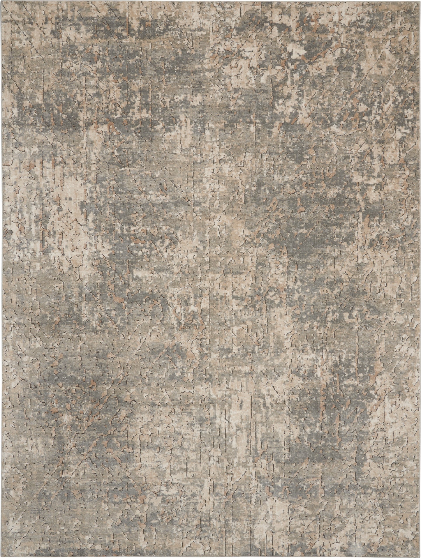 Nourison Home Quarry QUA03 Beige Grey  Contemporary Machinemade Rug