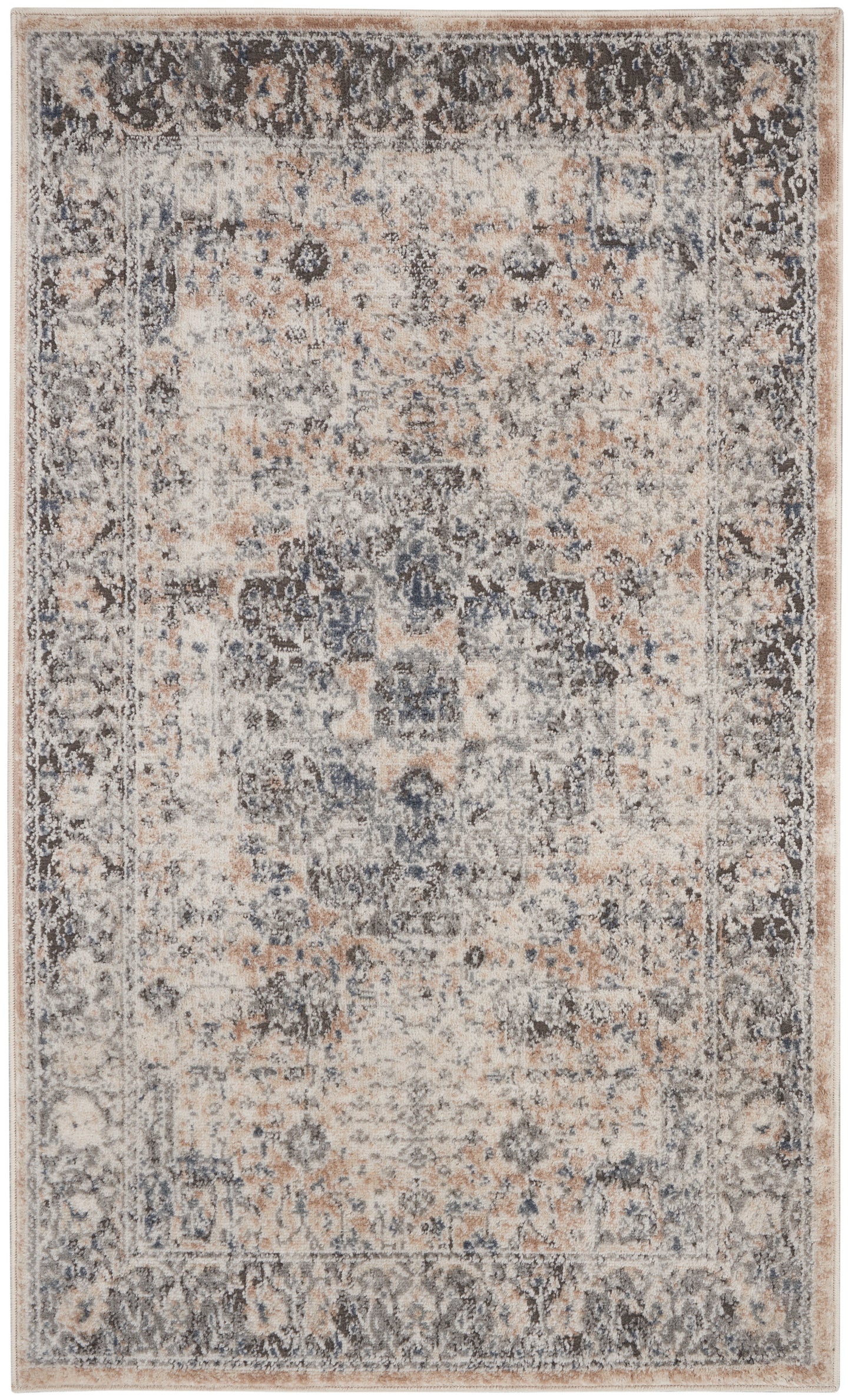 Nourison Home Quarry QUA07 Beige Grey  Transitional Machinemade Rug