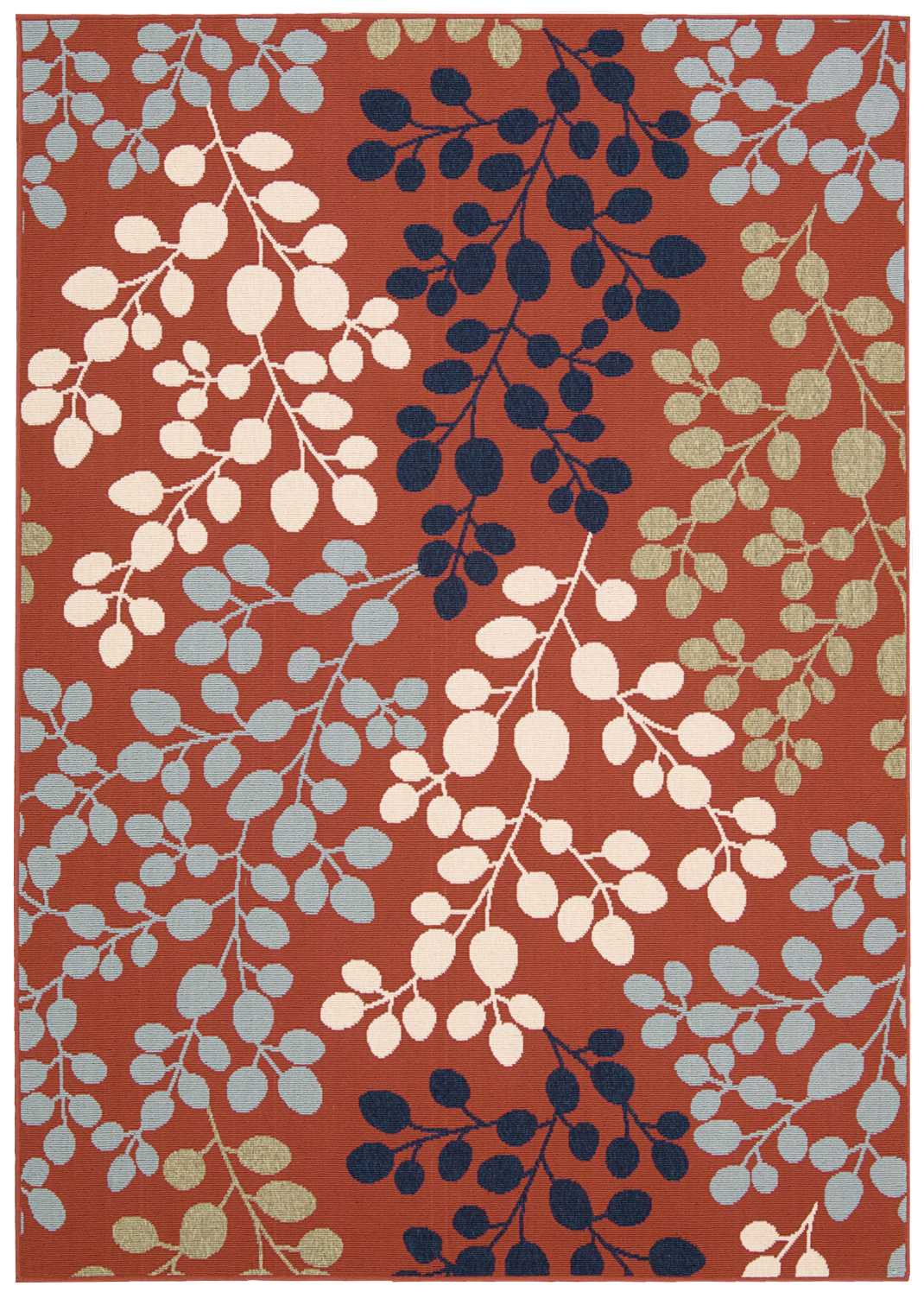 Nourison Home Caribbean CRB01 Rust  Contemporary Machinemade Rug