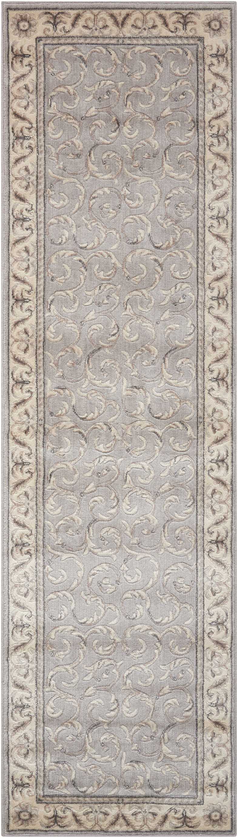 Nourison Home Somerset ST02 Silver  Traditional Machinemade Rug