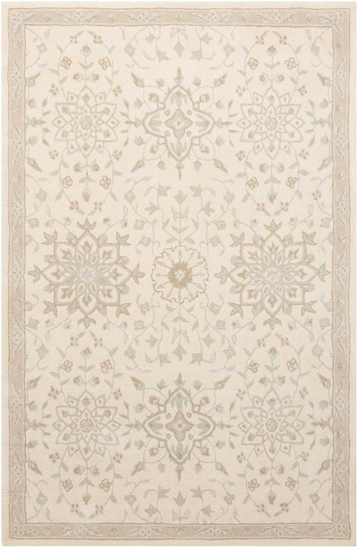 Nourison Home Royal Serenity SER02 Bone  Traditional Tufted Rug