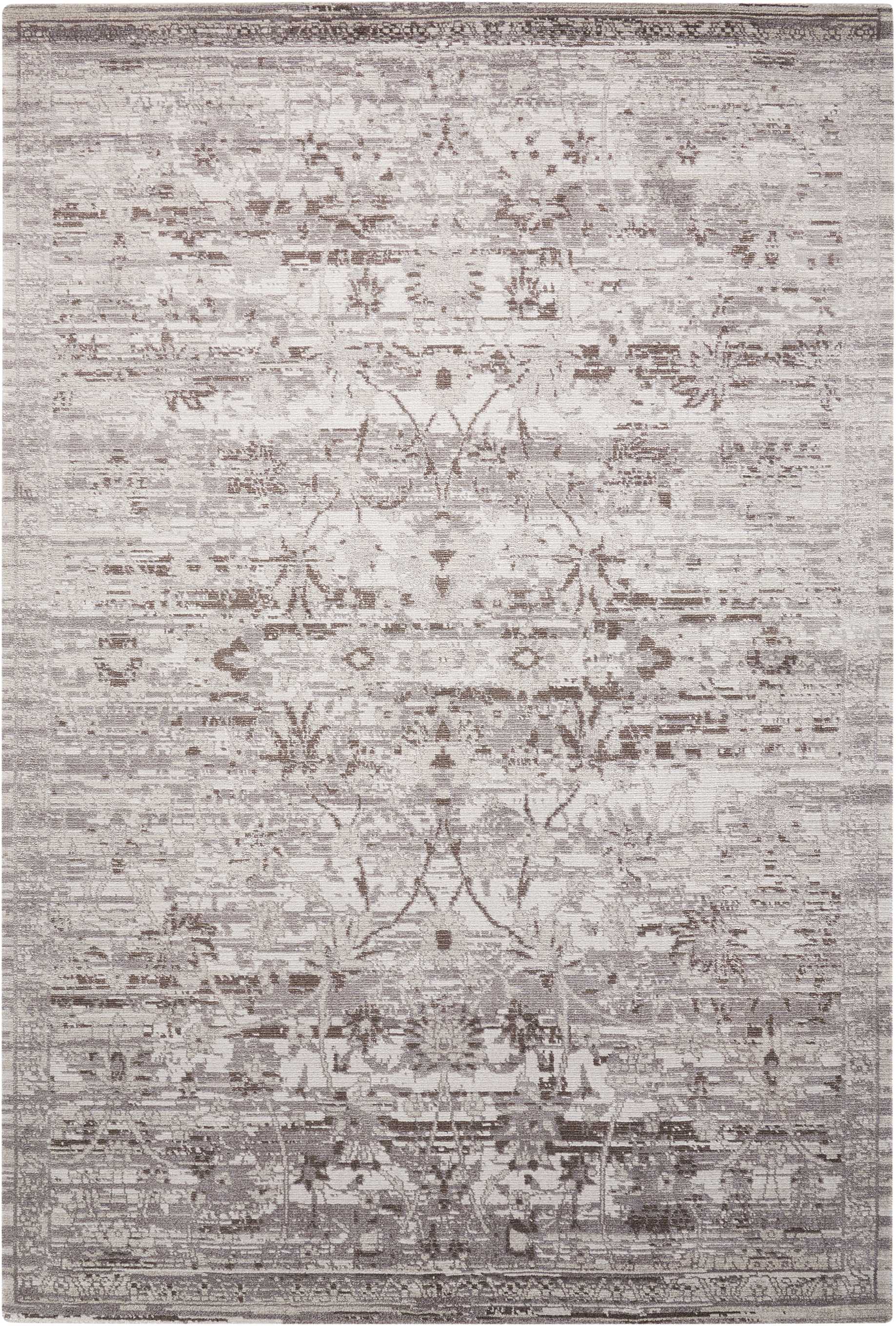 Nourison Home Twilight TWI01 Silver Transitional Loom Rug