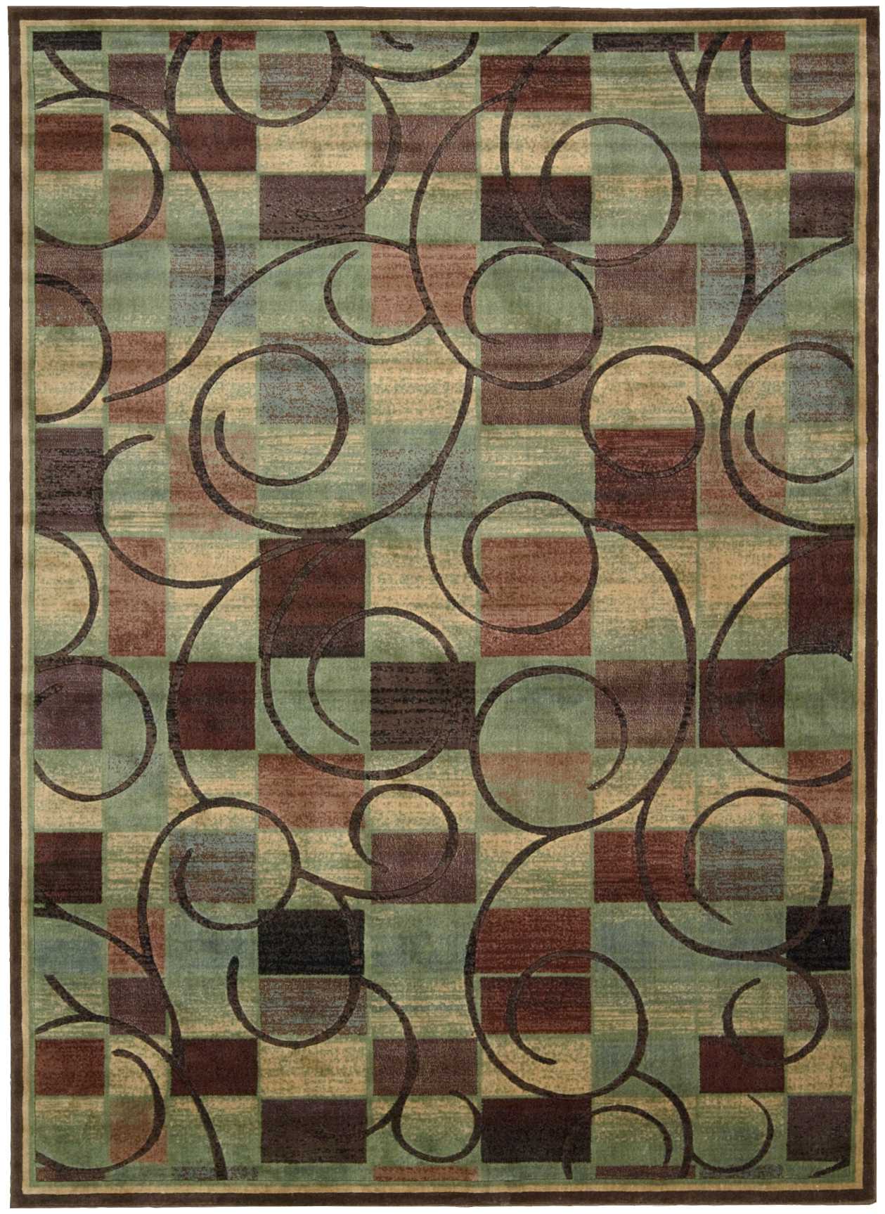 Nourison Home Expressions XP01 Brown  Contemporary Machinemade Rug