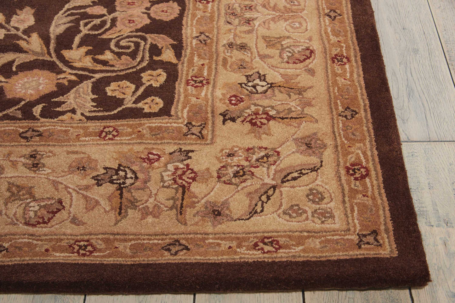 Nourison Home Heritage Hall HE05 Brown  Traditional Tufted Rug