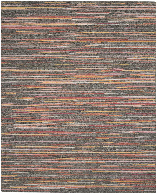 Nourison Home Plateau PAE01 Grey Flame  Contemporary Knotted Rug