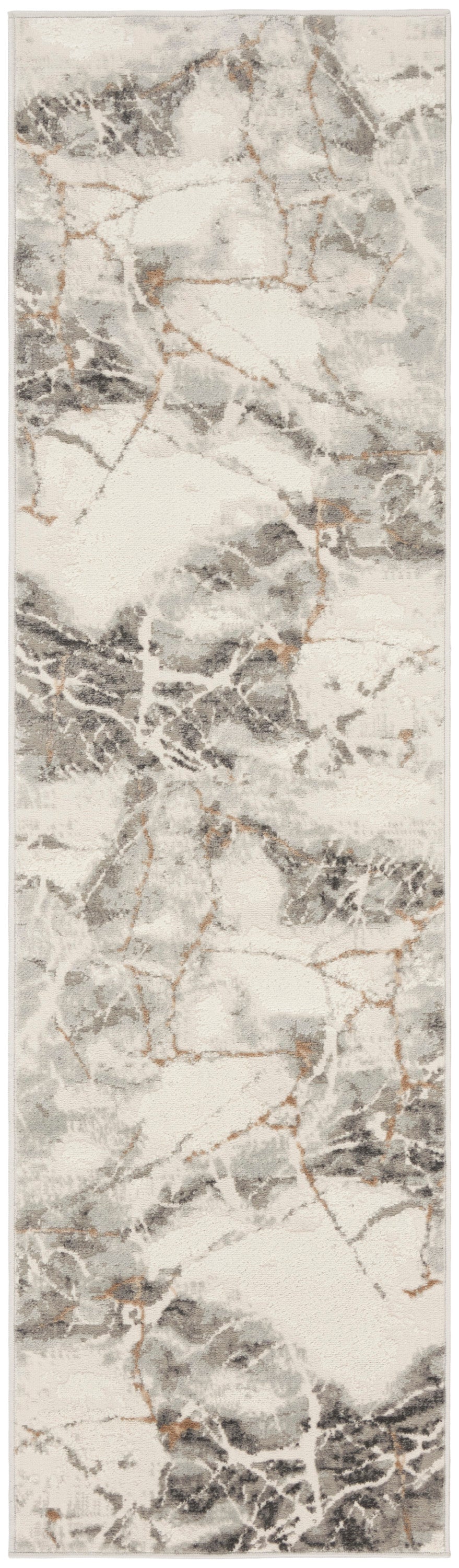 Nourison Home Elation ETN13 Ivory Grey  Contemporary Machinemade Rug