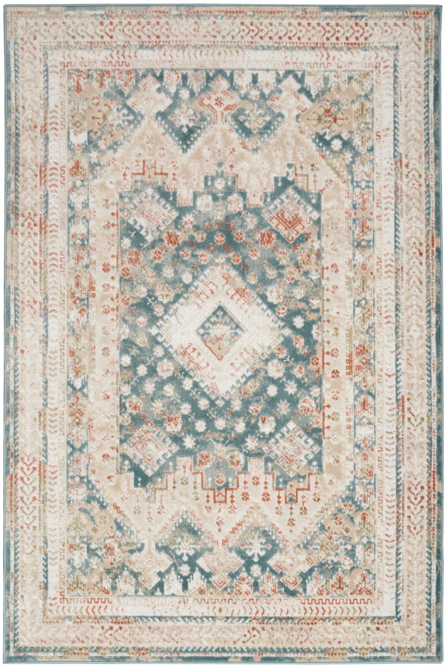 Nourison Home Thalia THL04 Green Ivory  Transitional Machinemade Rug