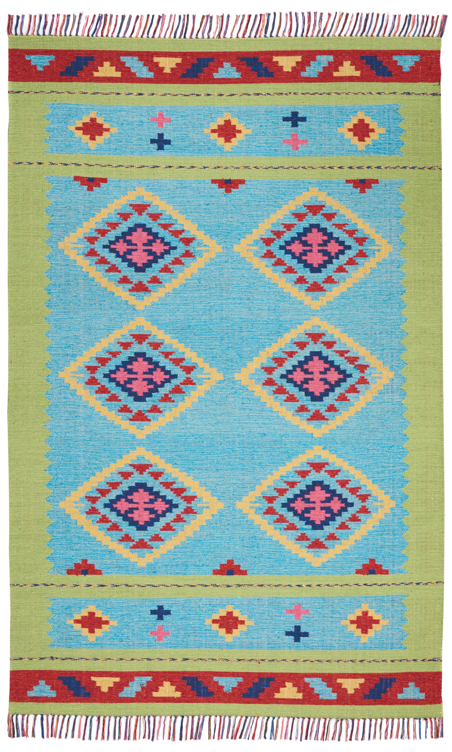 Nourison Home Baja BAJ02 Blue Green  Transitional Woven Rug