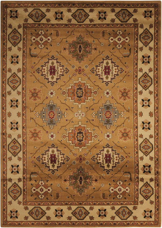 Nourison Home Paramount PAR18 Gold Traditional Power-Loomed Rug