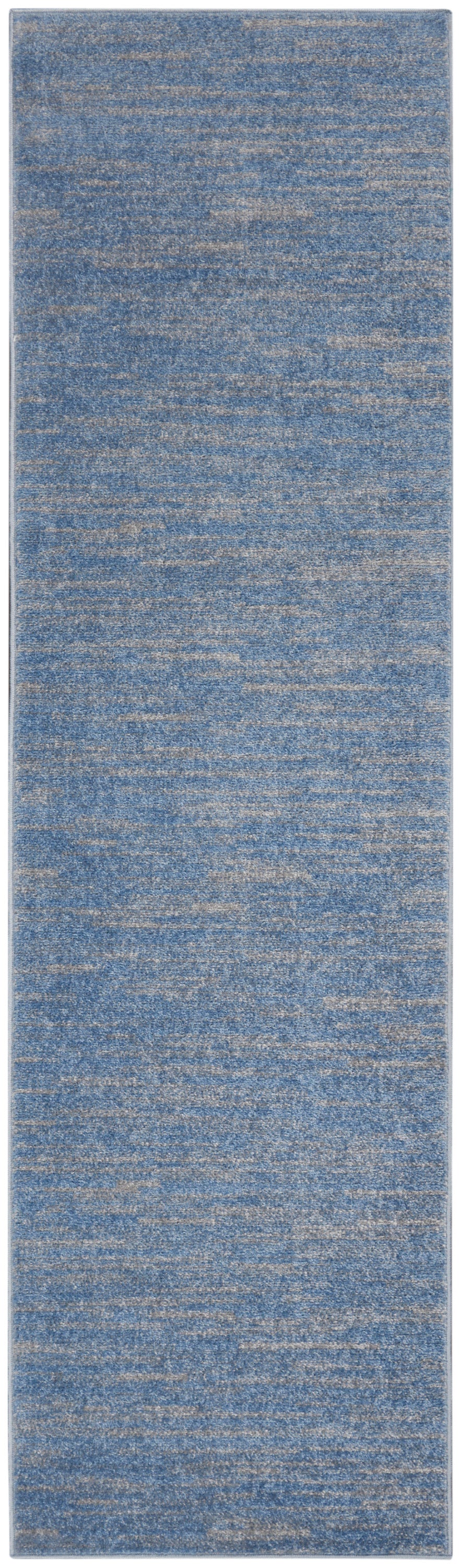 Nourison Home Nourison Essentials NRE01 Blue Grey  Contemporary Machinemade Rug