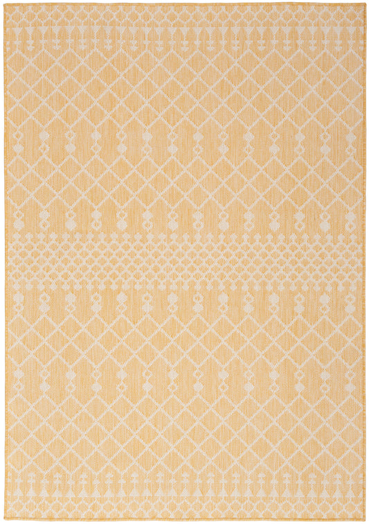 Nourison Home Positano POS02 Yellow Contemporary Machinemade Rug