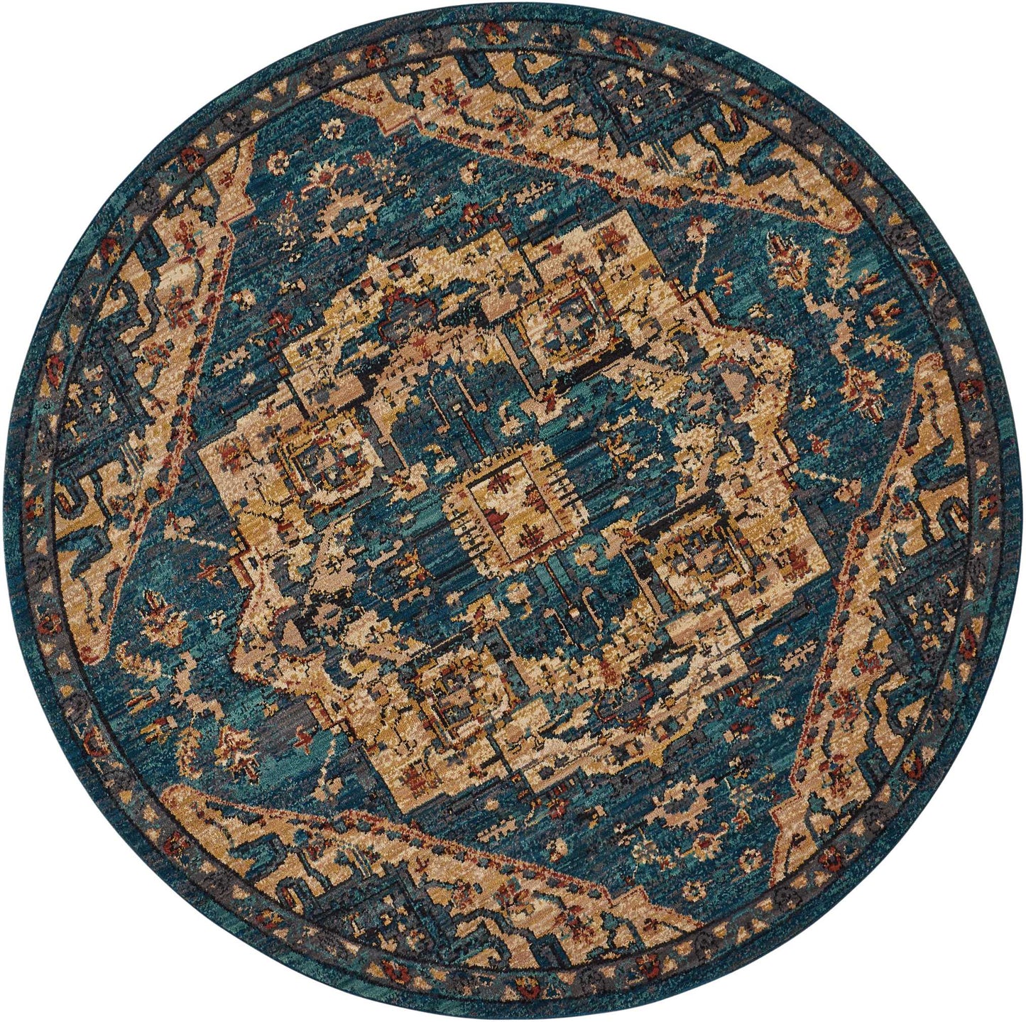 Nourison Home Nourison 2020 NR206 Teal  Traditional Loom Rug