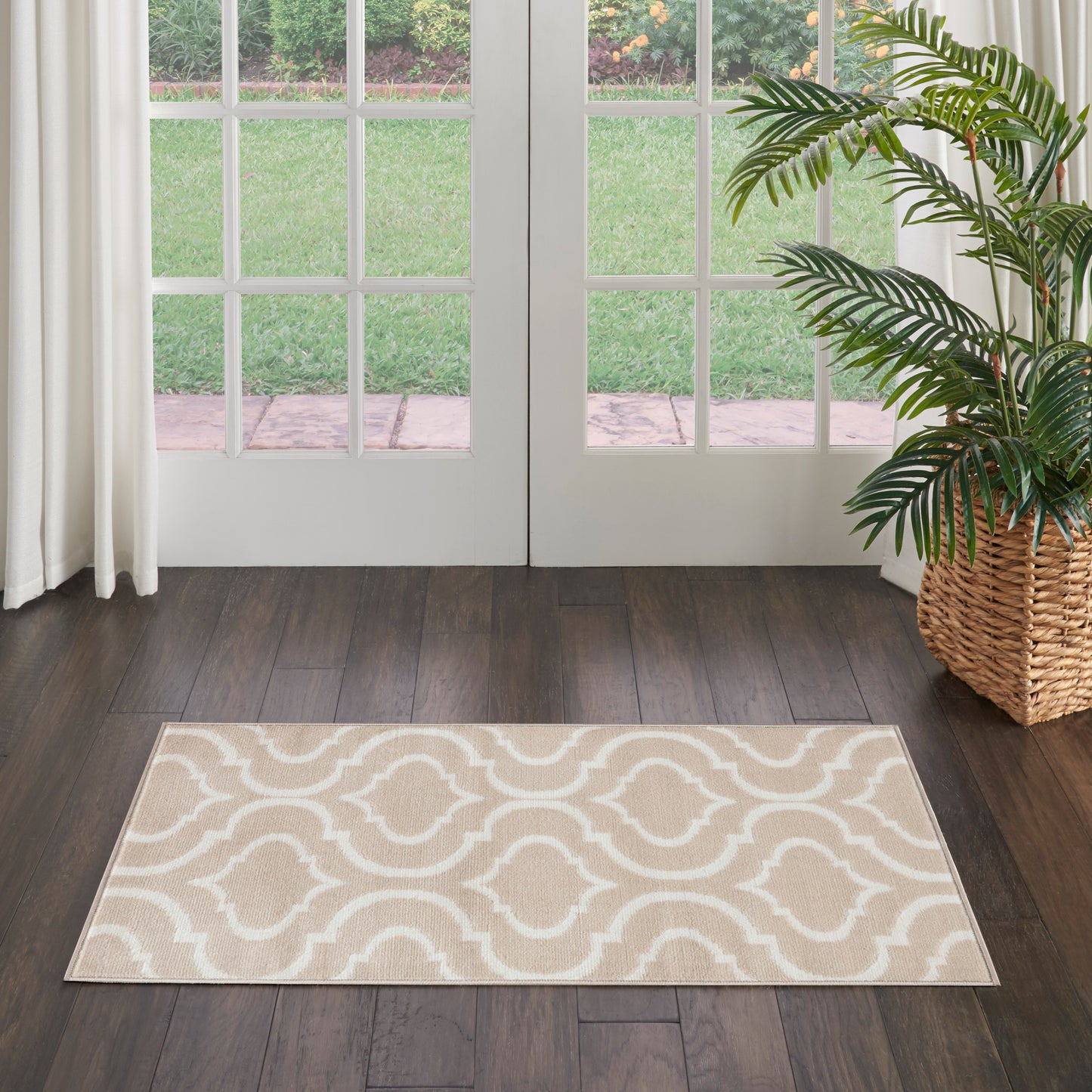 Nourison Home Jubilant JUB19 Beige  Transitional Machinemade Rug