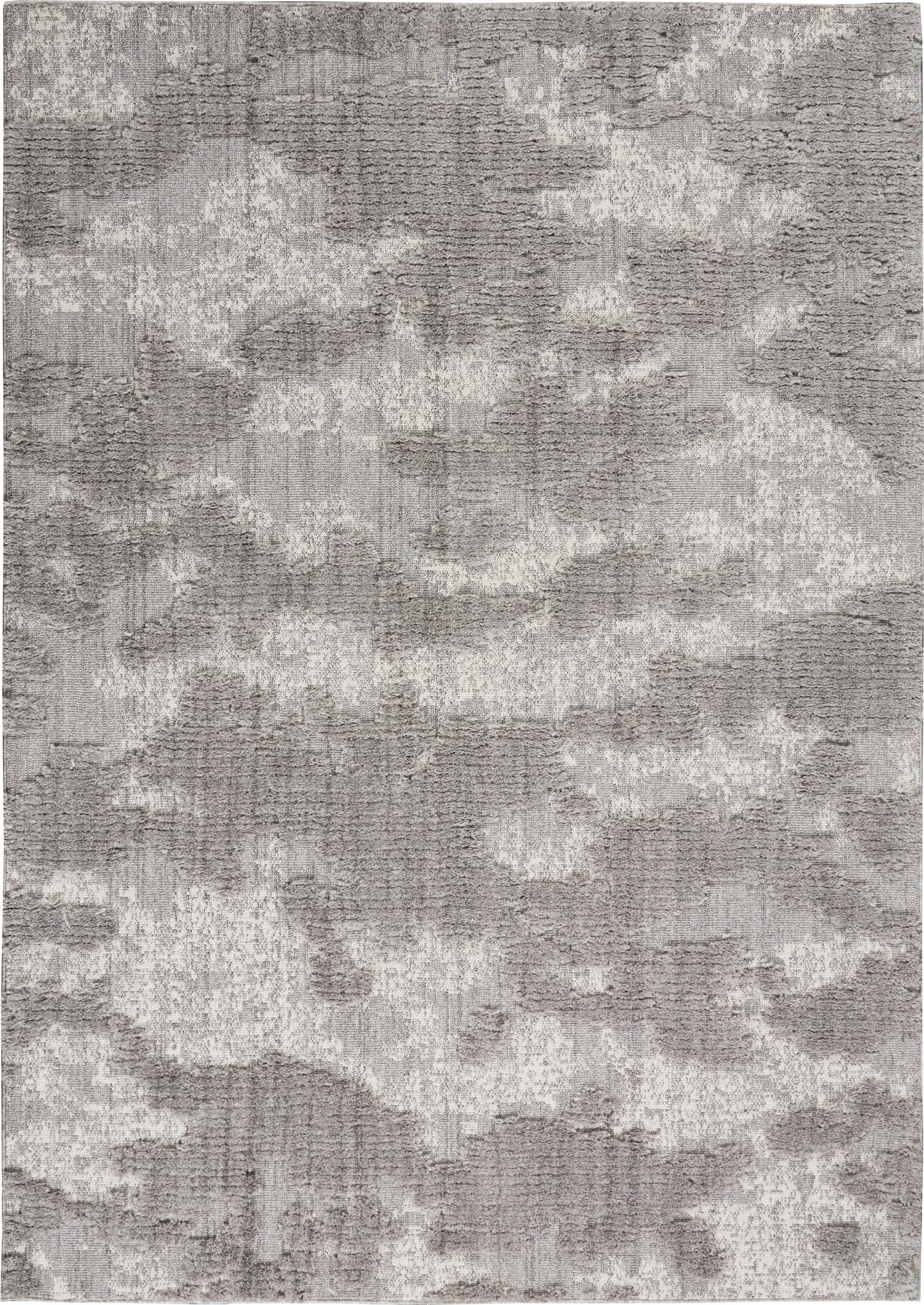 Nourison Home Zermatt ZER01 Grey Ivory  Contemporary Machinemade Rug