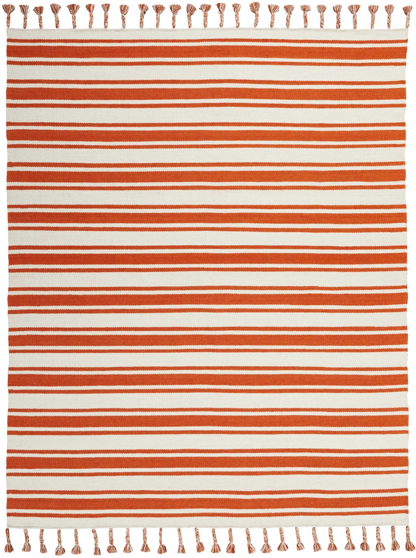 Nourison Home Rio Vista DST01 Ivory Orange  Contemporary Woven Rug