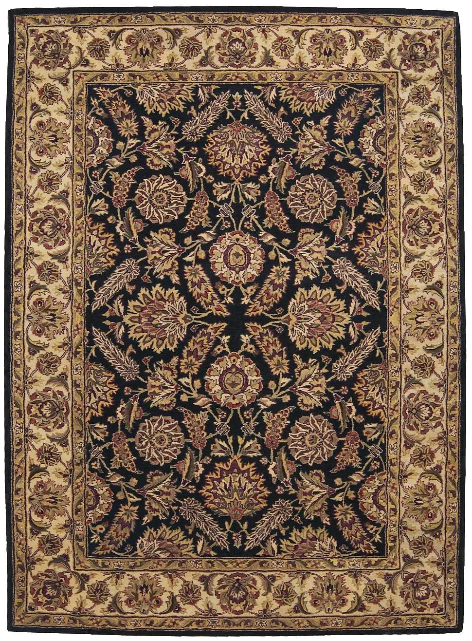 Nourison Home Jaipur JA15 Black Traditional Tufted Rug