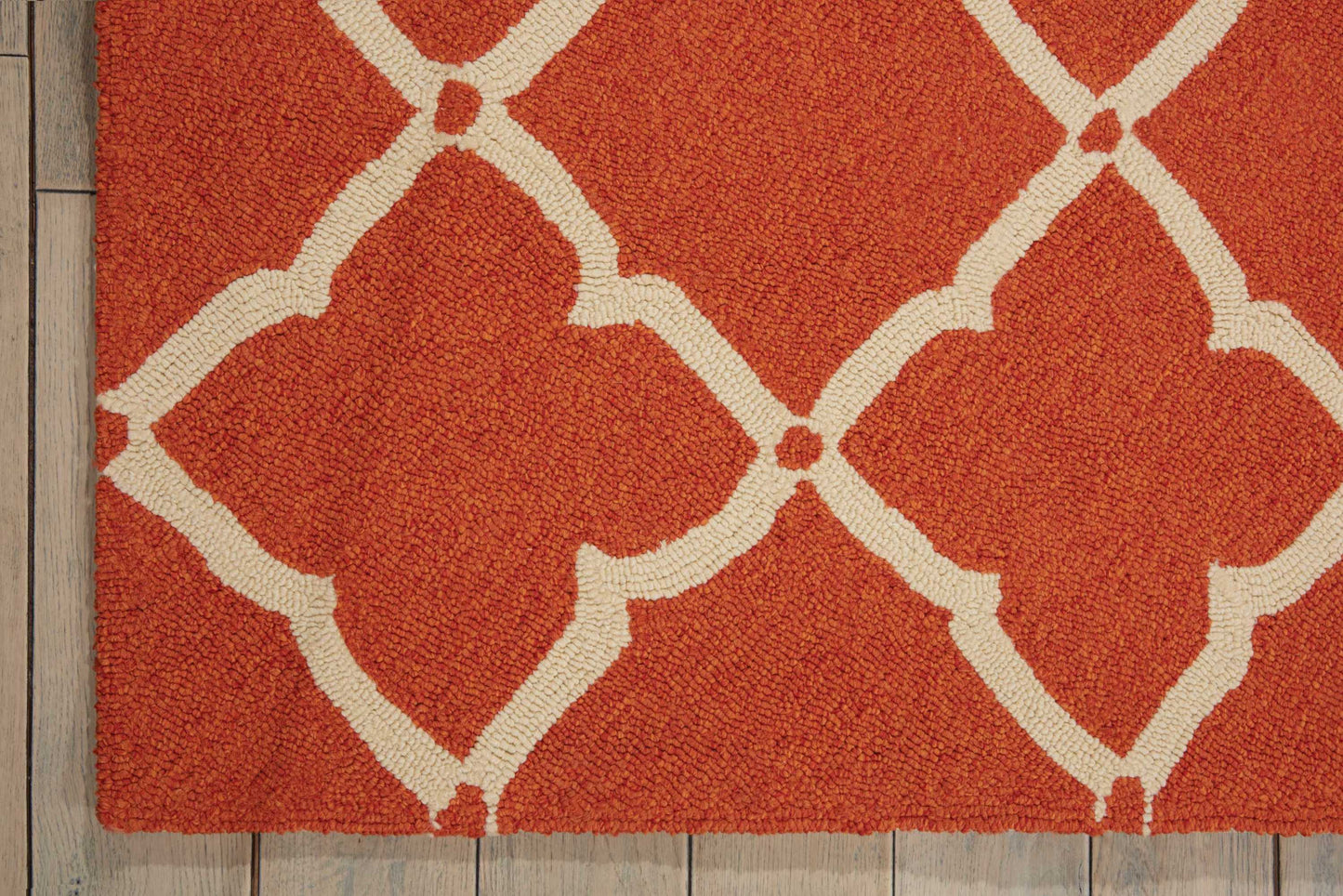 Nourison Home Portico POR01 Orange  Contemporary Tufted Rug