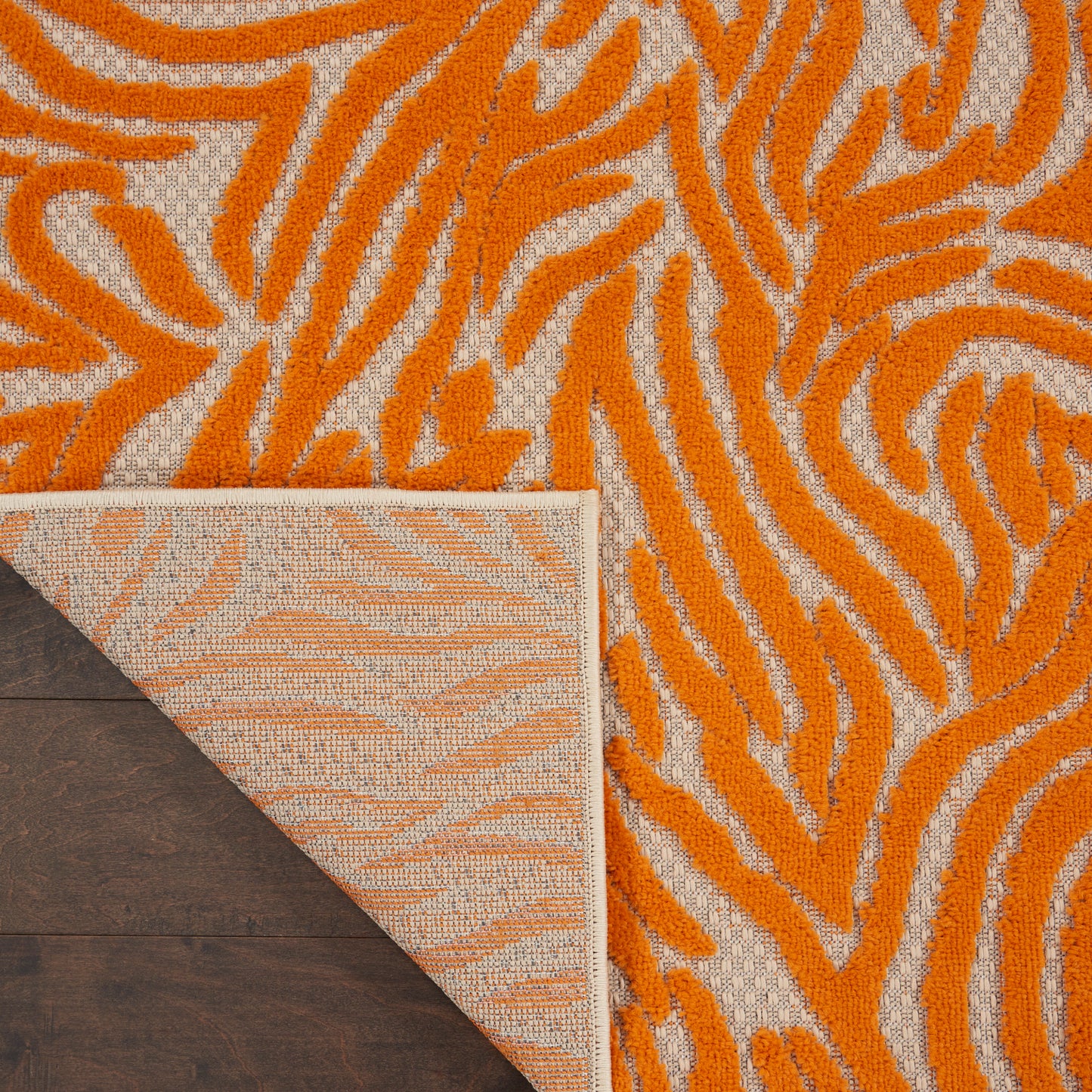 Nourison Home Aloha ALH04 Orange  Contemporary Machinemade Rug