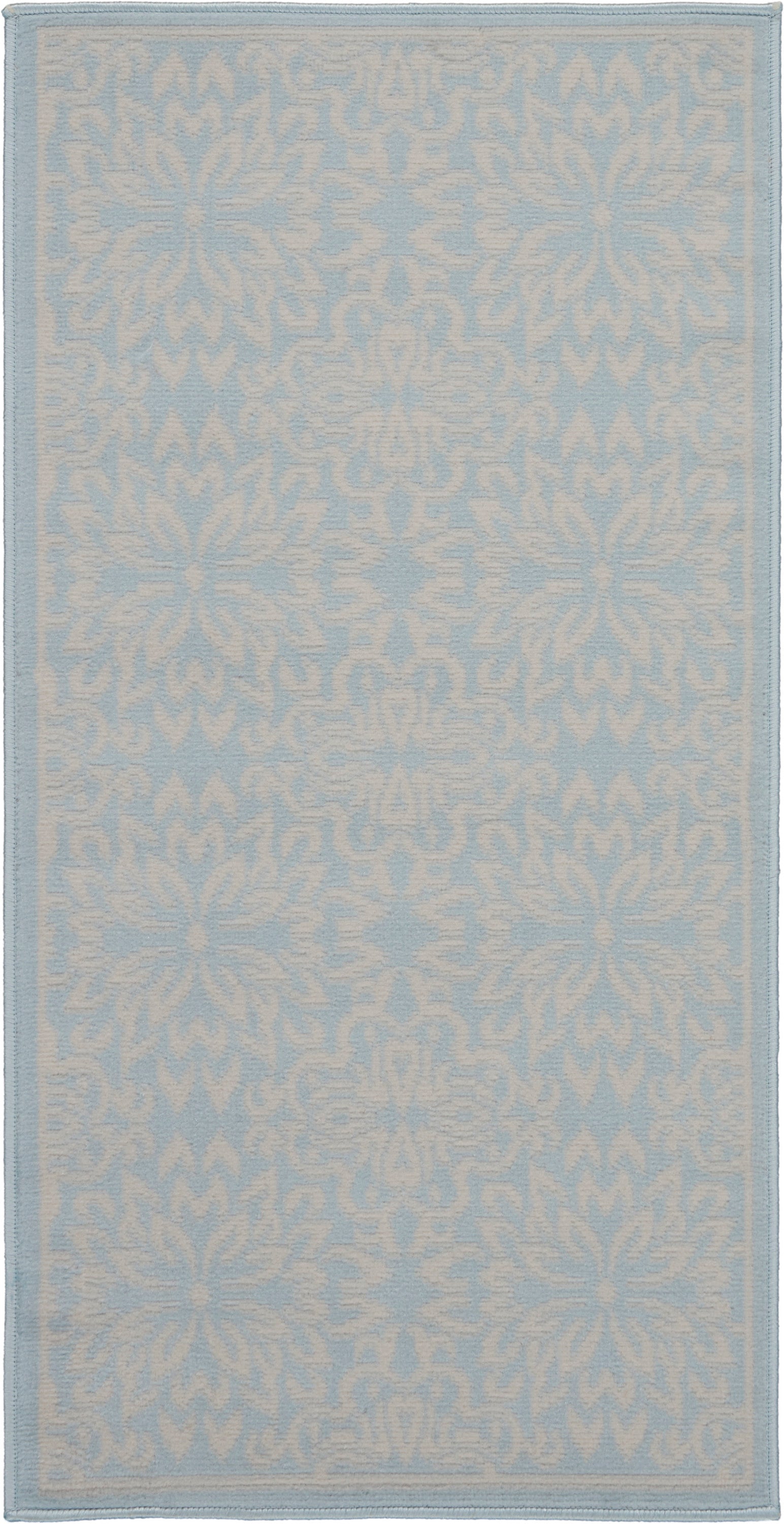 Nourison Home Jubilant JUB06 Ivory Light Blue Transitional Machinemade Rug