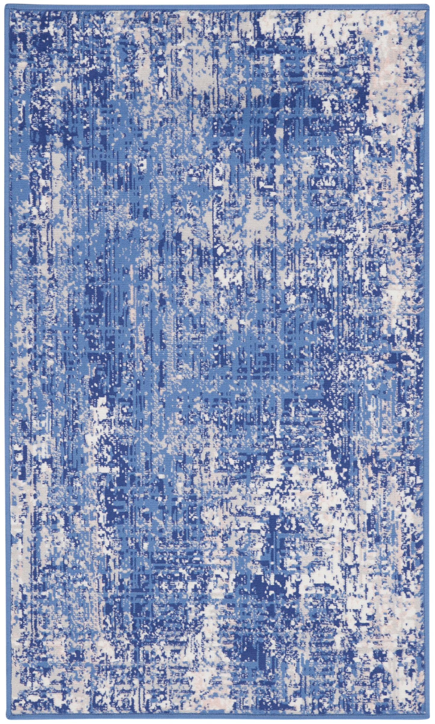 Nourison Home Whimsicle WHS08 Blue Ivory  Contemporary Machinemade Rug