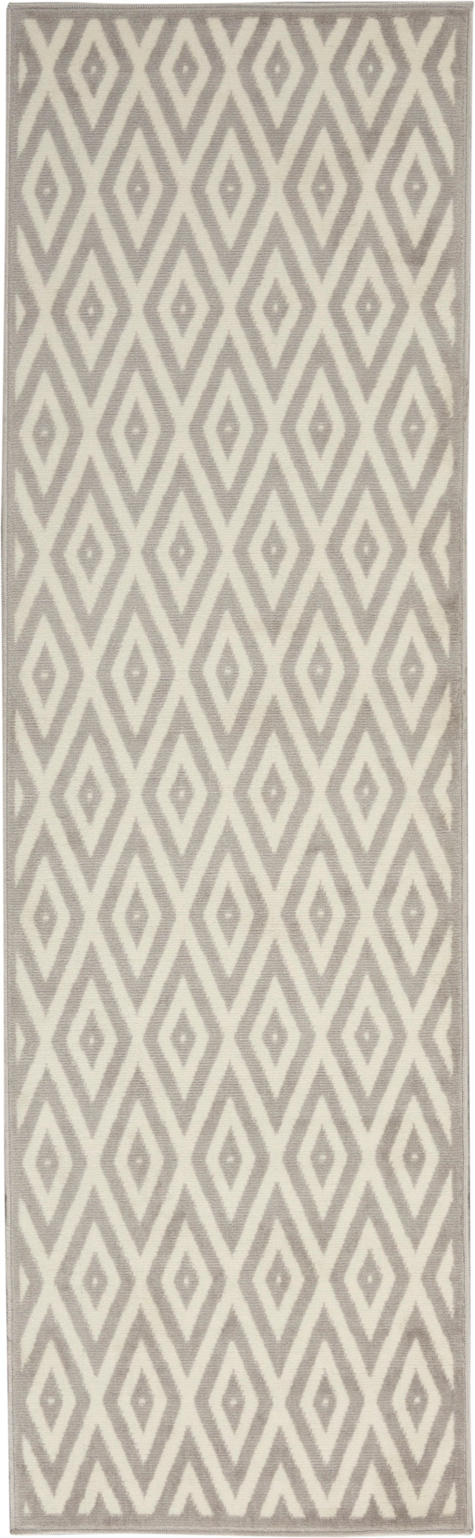 Nourison Home Grafix GRF18 White Grey  Contemporary Machinemade Rug