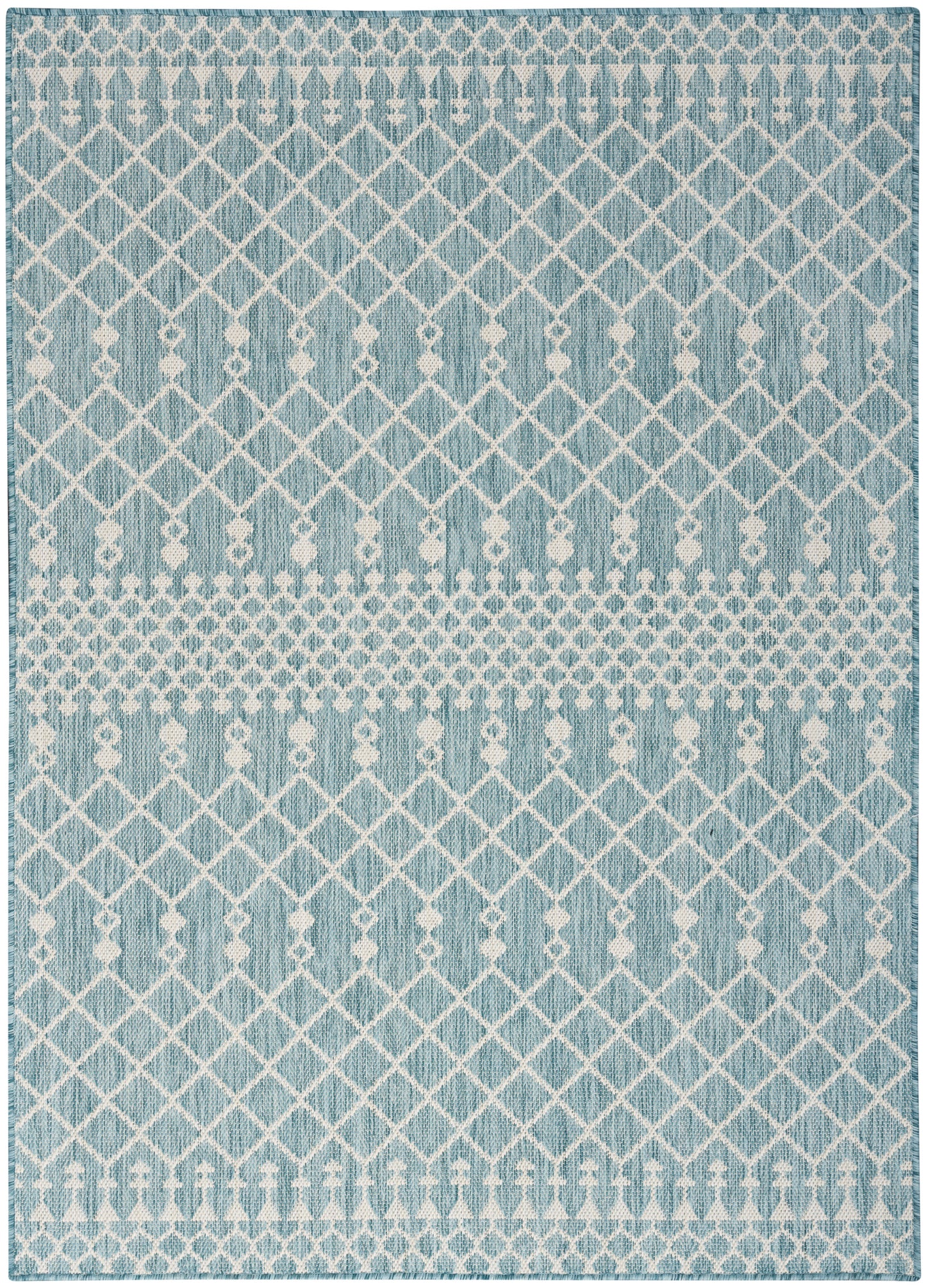 Nourison Home Positano POS02 Aqua  Contemporary Machinemade Rug