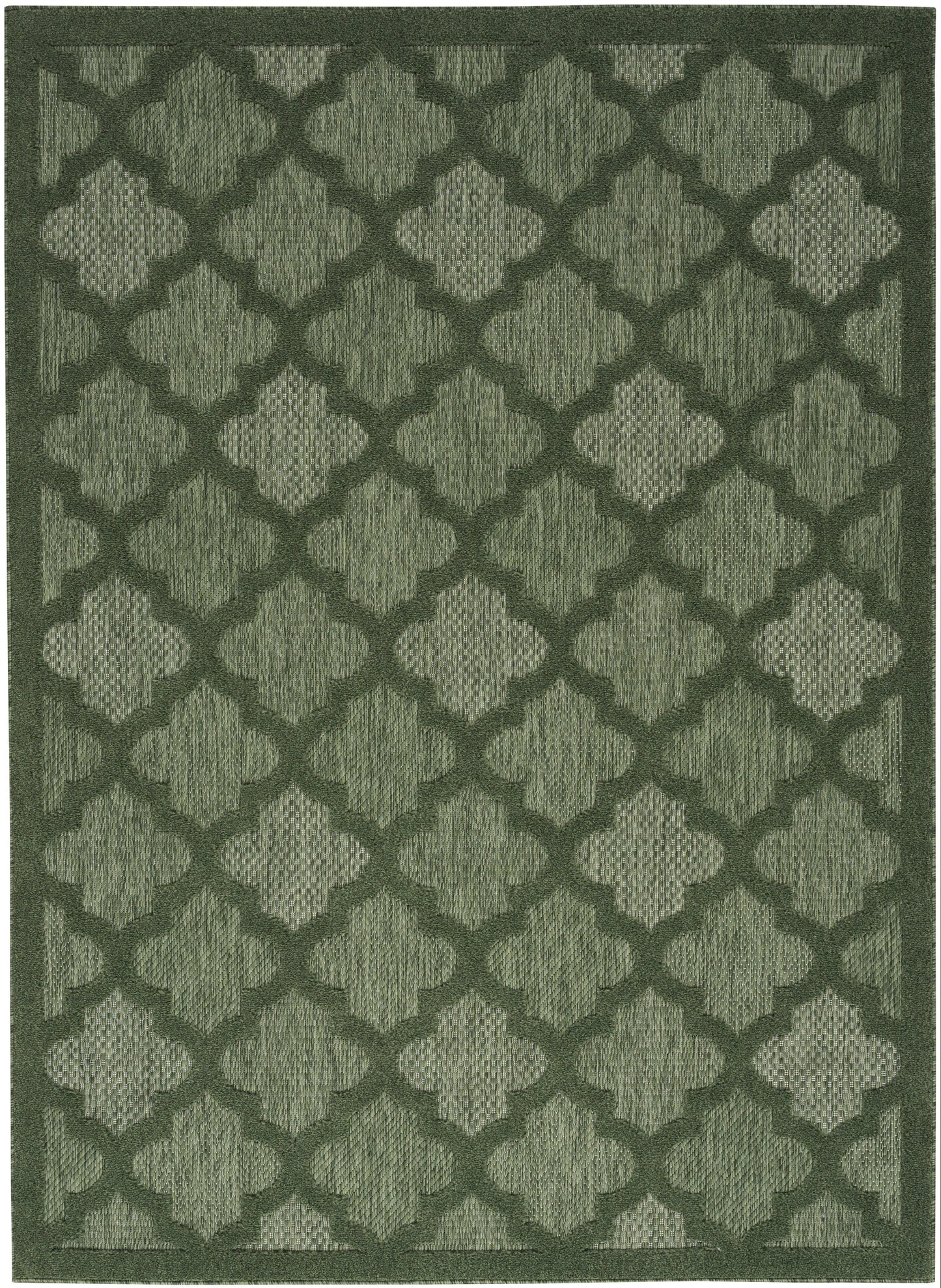 Nourison Home Easy Care NES01 Green  Contemporary Flat Weave Rug