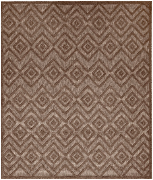 Nourison Home Versatile NRV01 Brown  Contemporary Flat Weave Rug