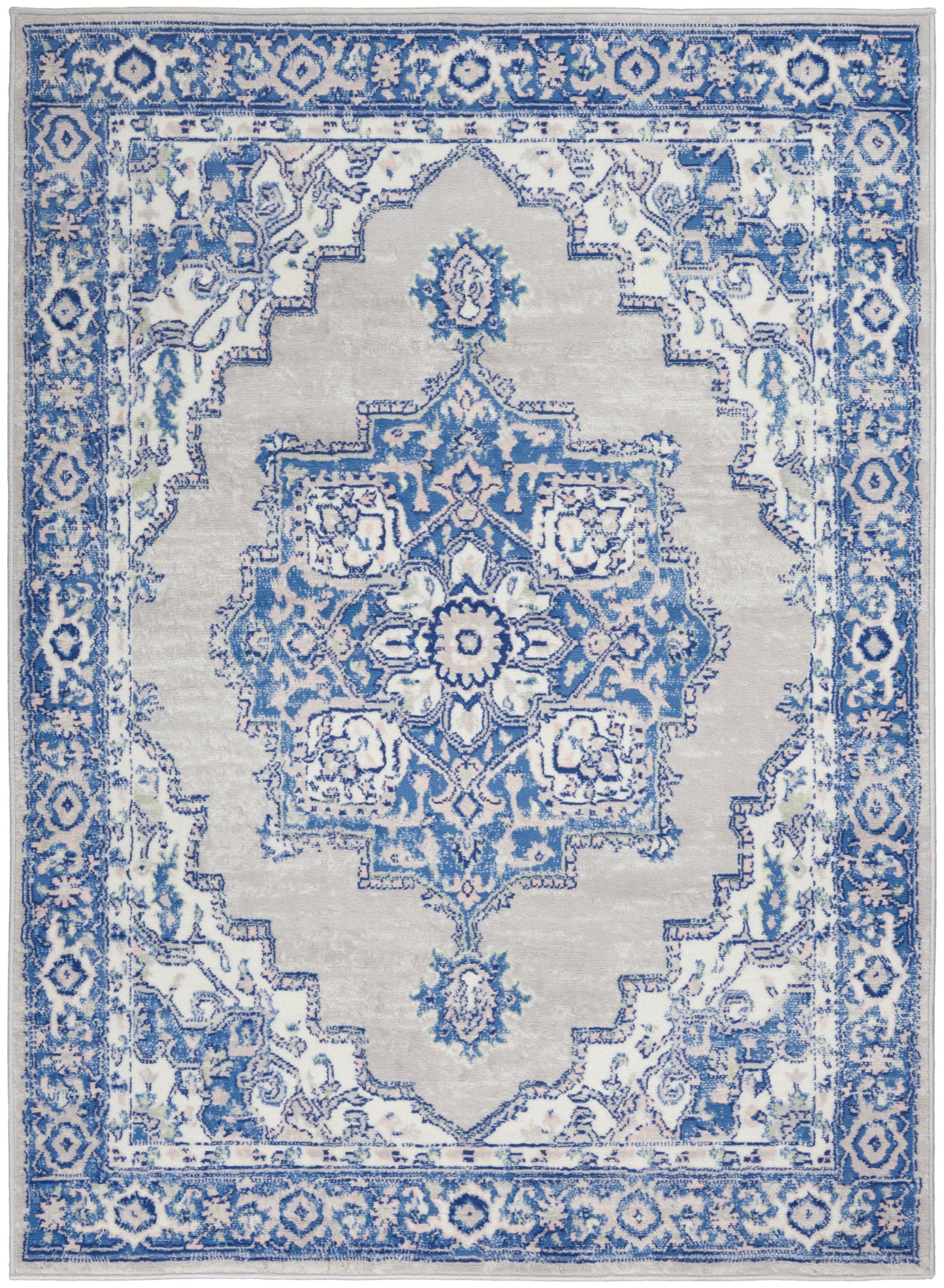 Nourison Home Whimsicle WHS03 Grey Blue  Transitional Machinemade Rug