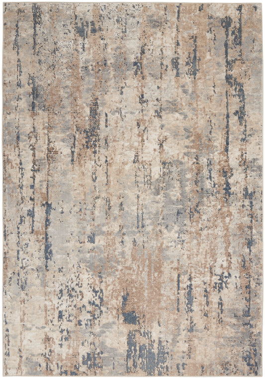 Nourison Home Quarry QUA01 Beige Grey  Contemporary Machinemade Rug