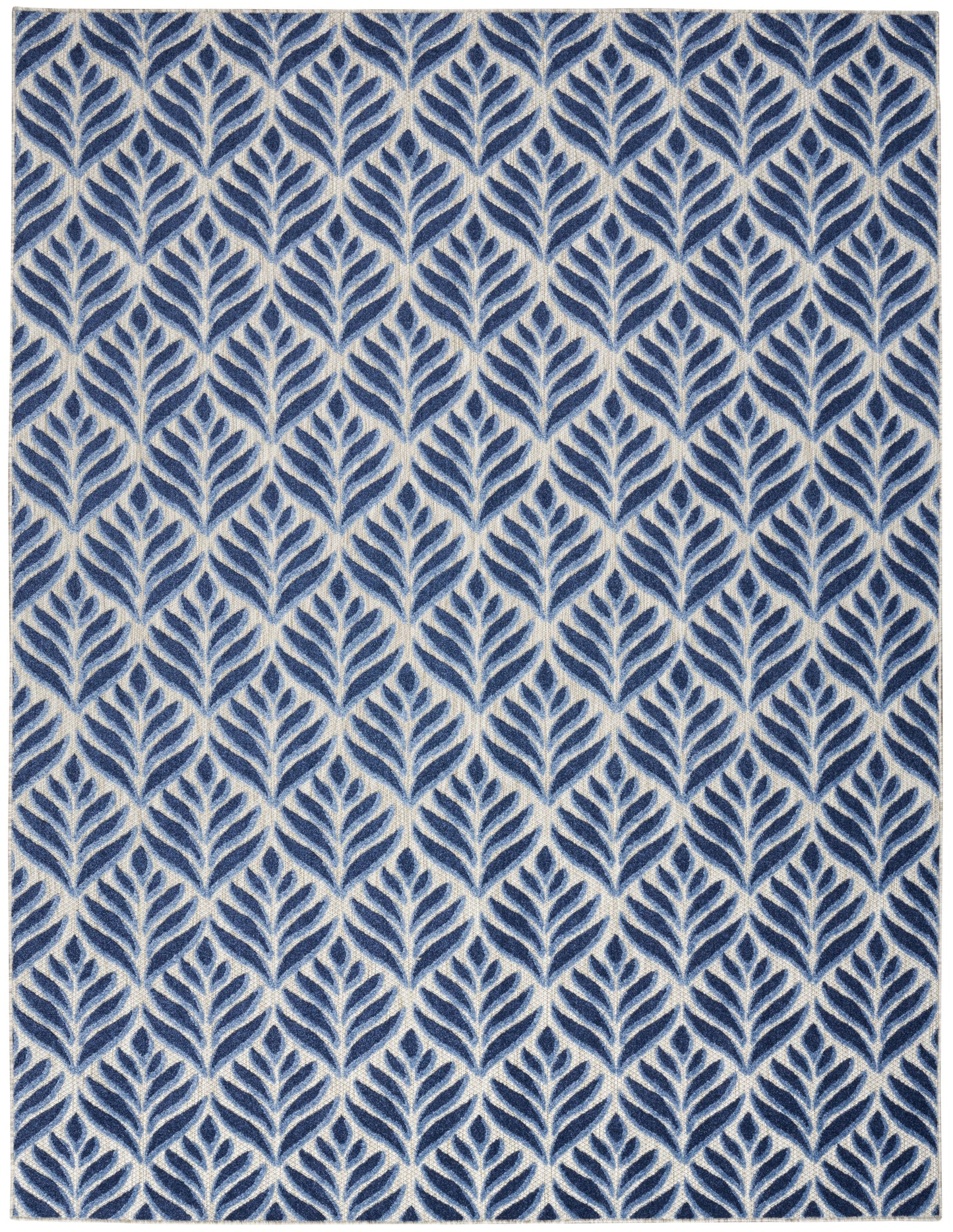 Nourison Home Aloha ALH35 Blue  Contemporary Machinemade Rug