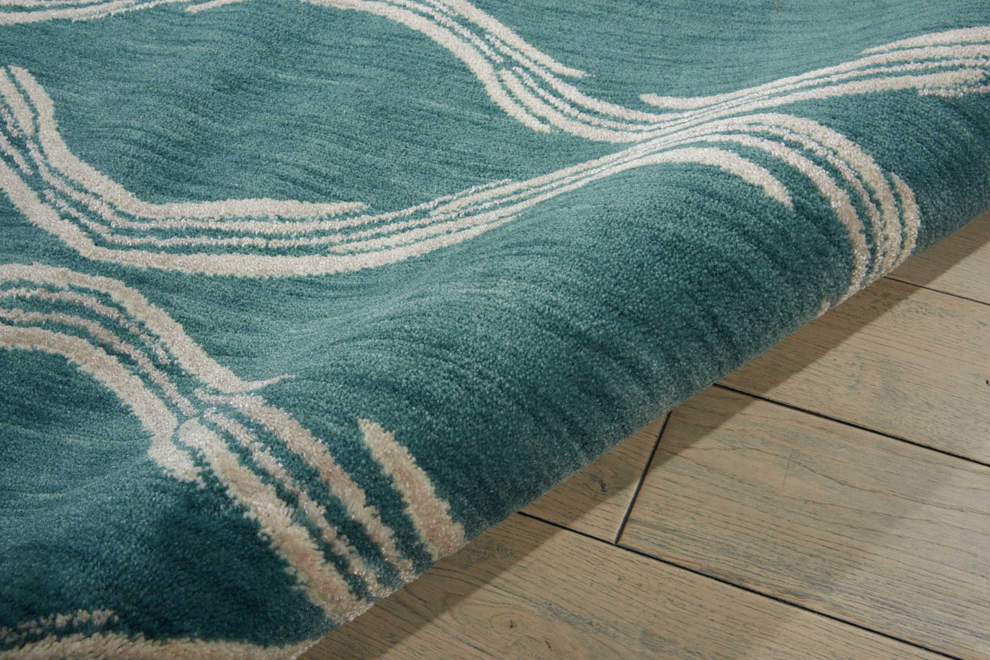 Nourison Home Tranquility TNQ02 Aqua  Transitional Machinemade Rug