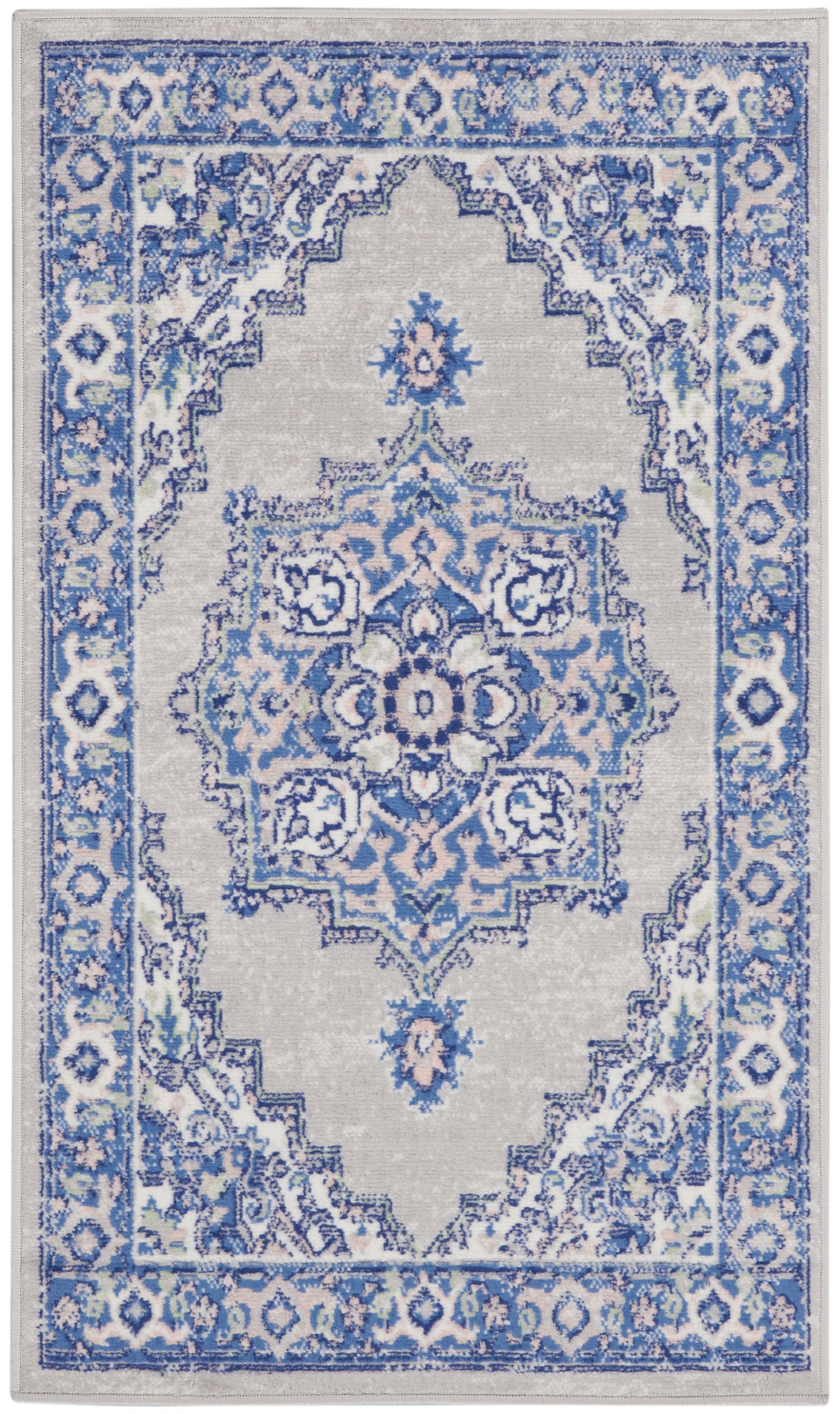 Nourison Home Whimsicle WHS03 Grey Blue  Transitional Machinemade Rug