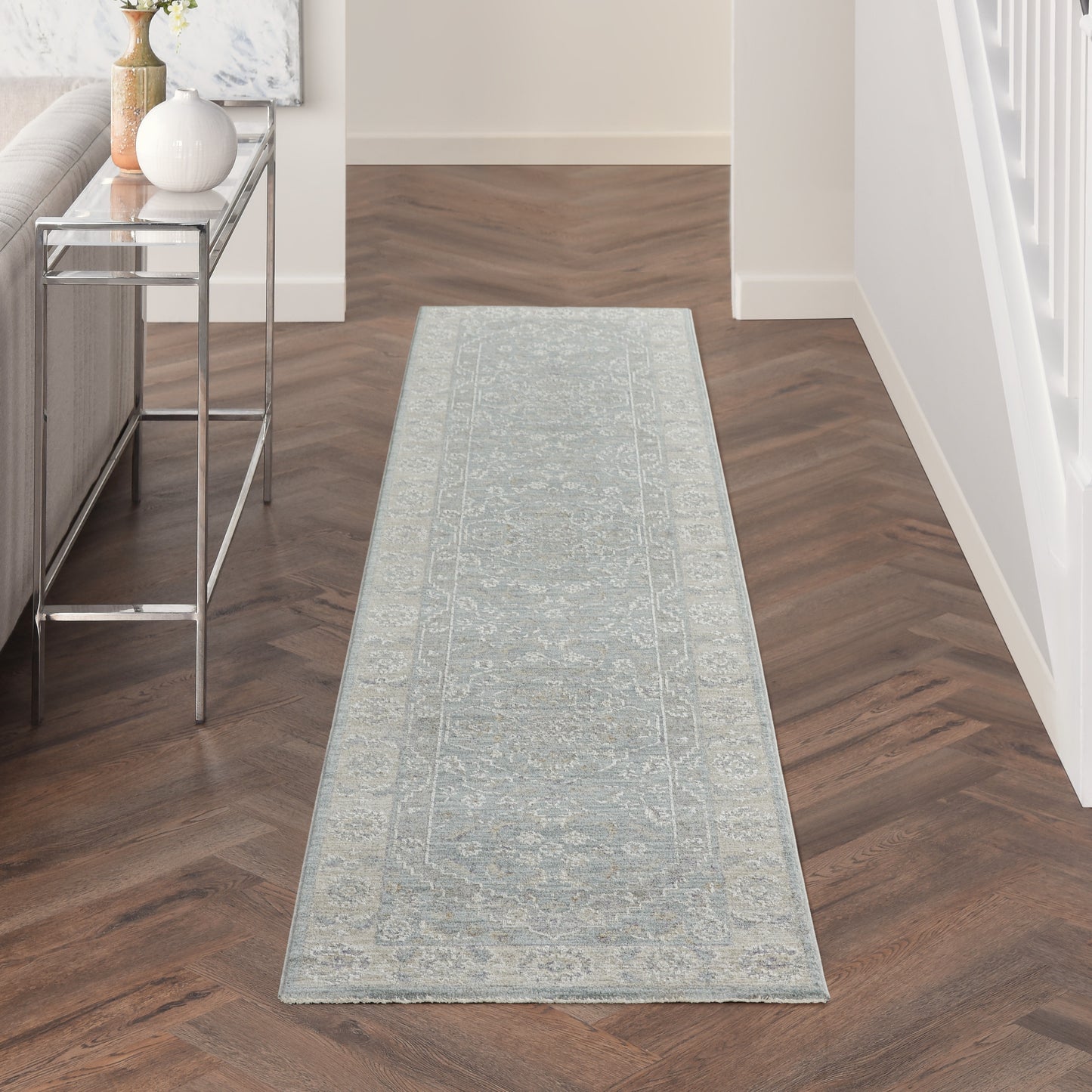 Nourison Home Infinite IFT02 Blue  Traditional Machinemade Rug