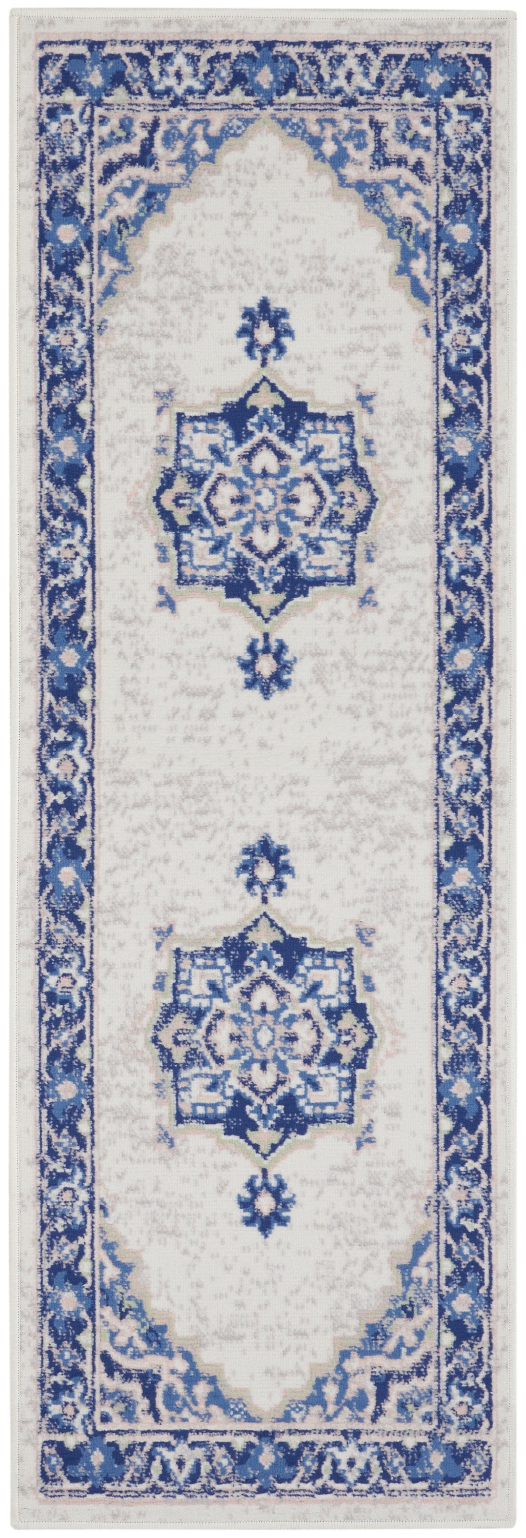 Nourison Home Whimsicle WHS03 Ivory Blue  Transitional Machinemade Rug