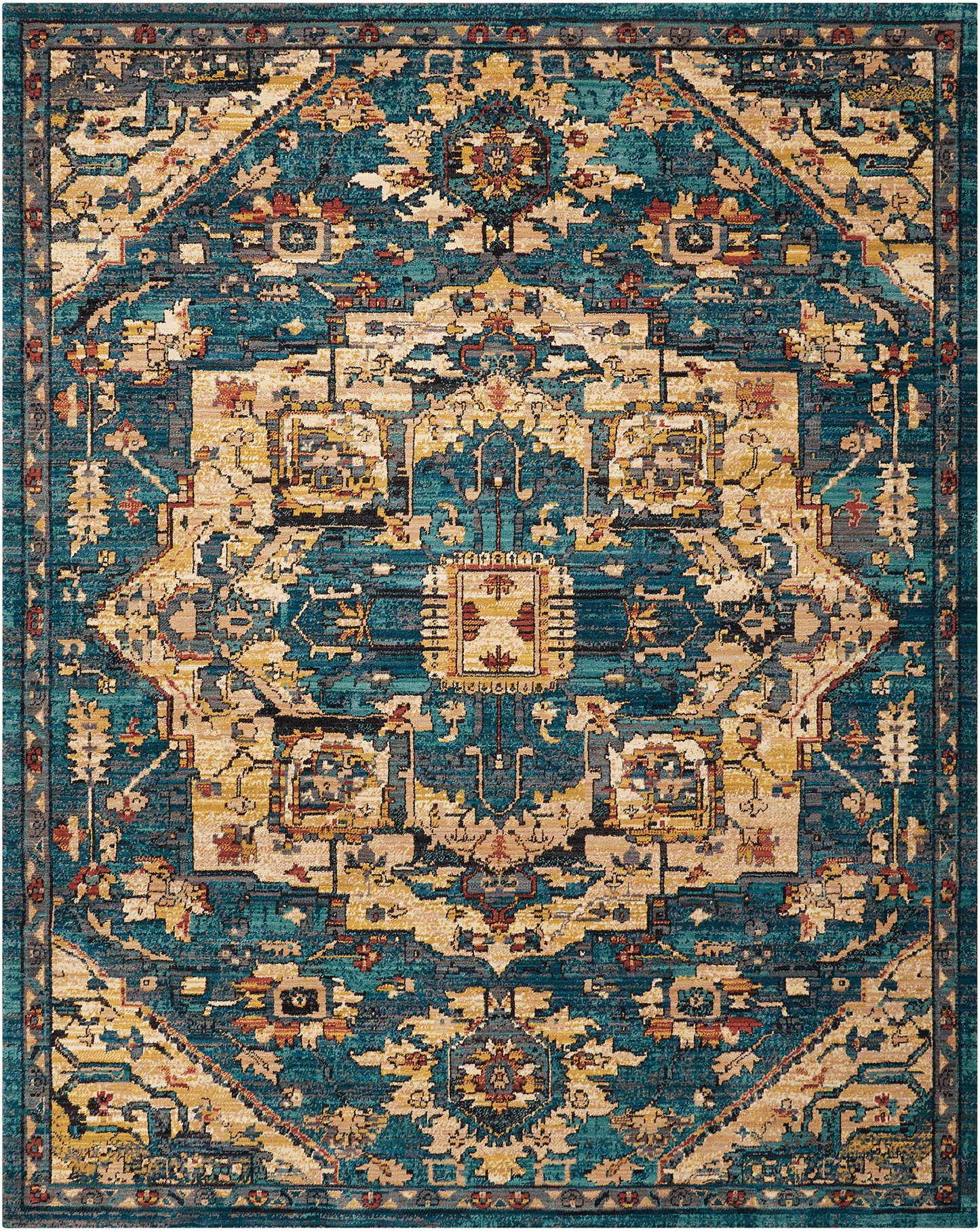 Nourison Home Nourison 2020 NR206 Teal  Traditional Loom Rug