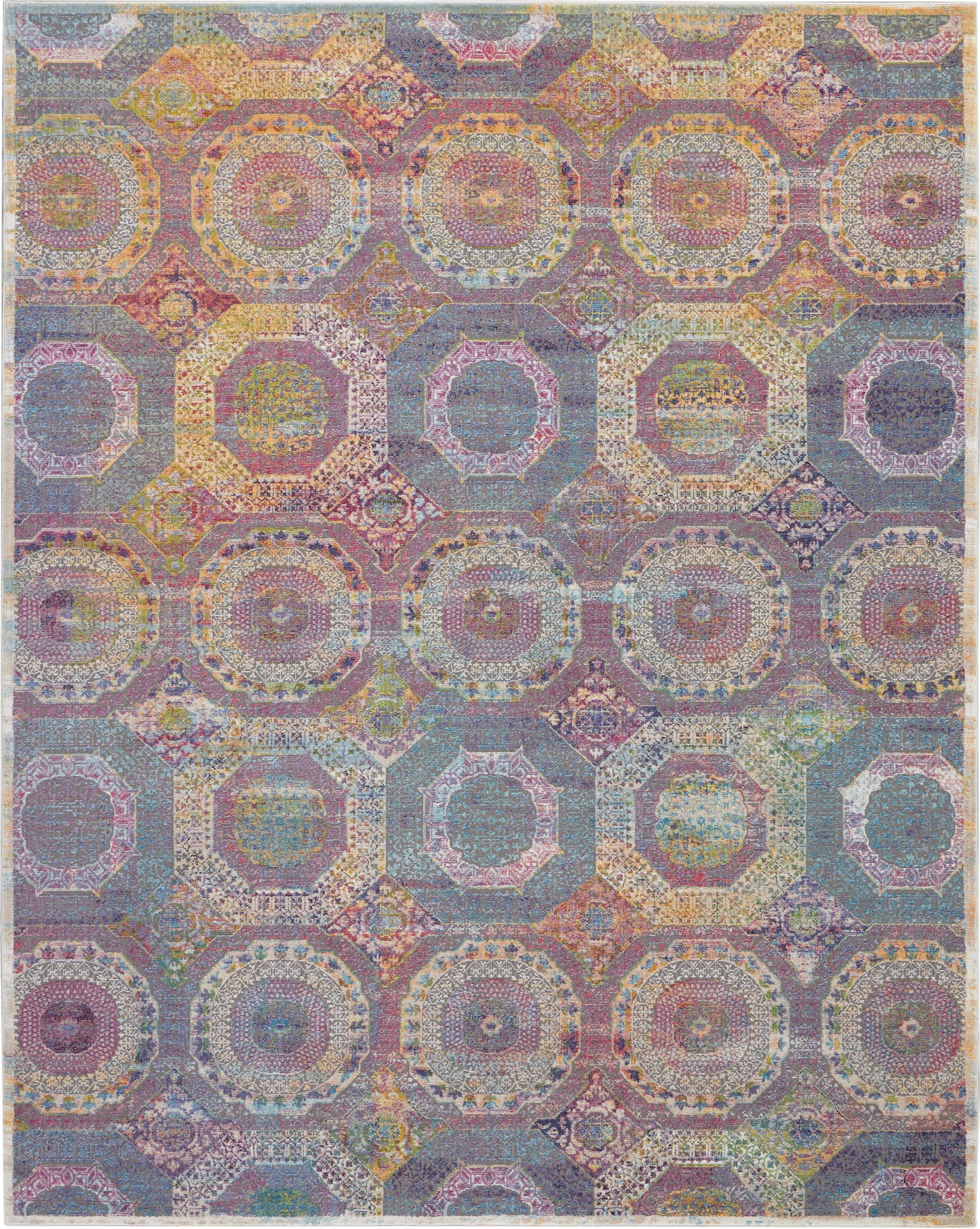 Nourison Home Ankara Global ANR05 Multicolor  Transitional Machinemade Rug