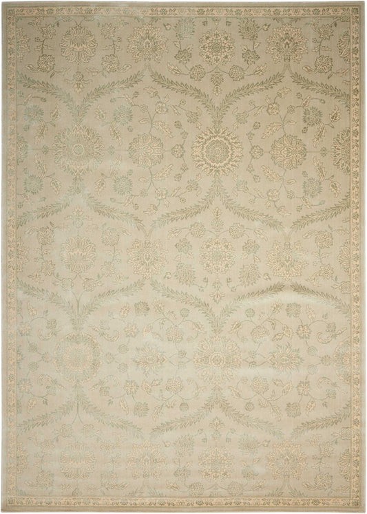 Nourison Home Luminance LUM04 Cream Mint  Transitional Loom Rug