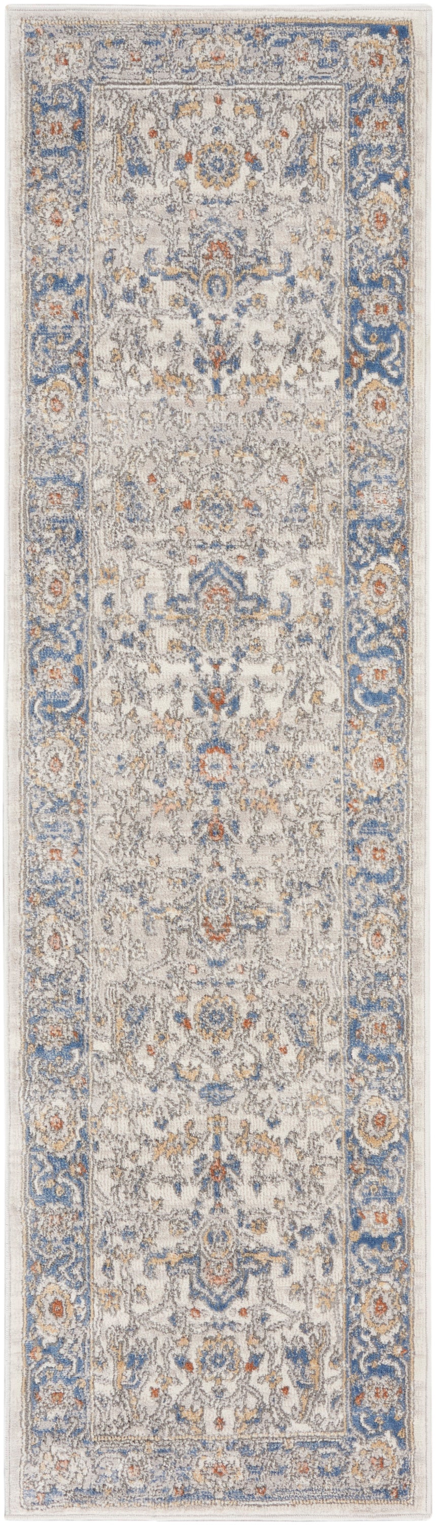 Nicole Curtis Series 4 SR402 Cream Blue  Traditional Machinemade Rug