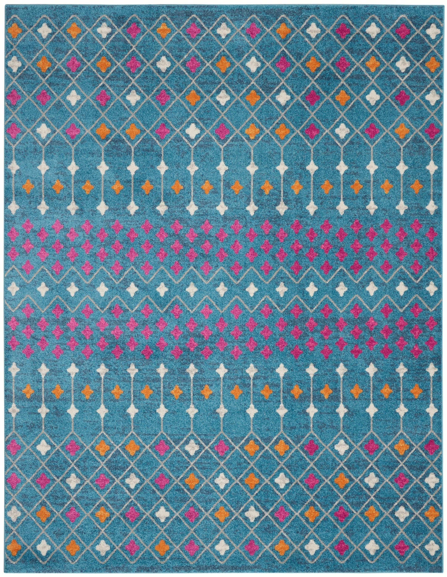 Nourison Home Passion PSN45 Blue Multicolor  Transitional Machinemade Rug