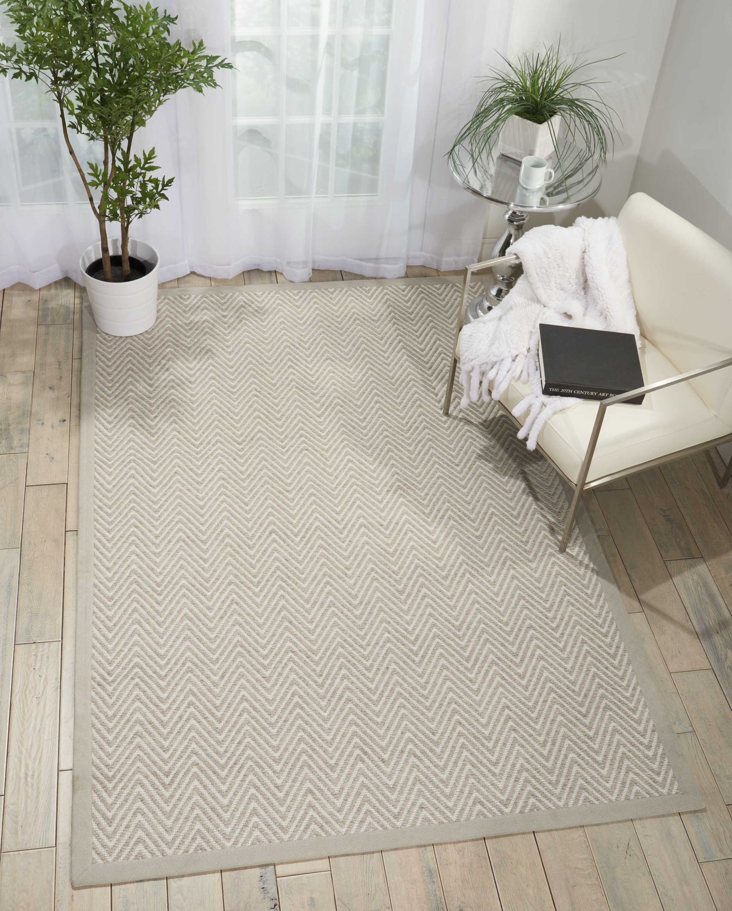 Nourison Home Kiawiah KIA01 Stone  Contemporary Loom Rug