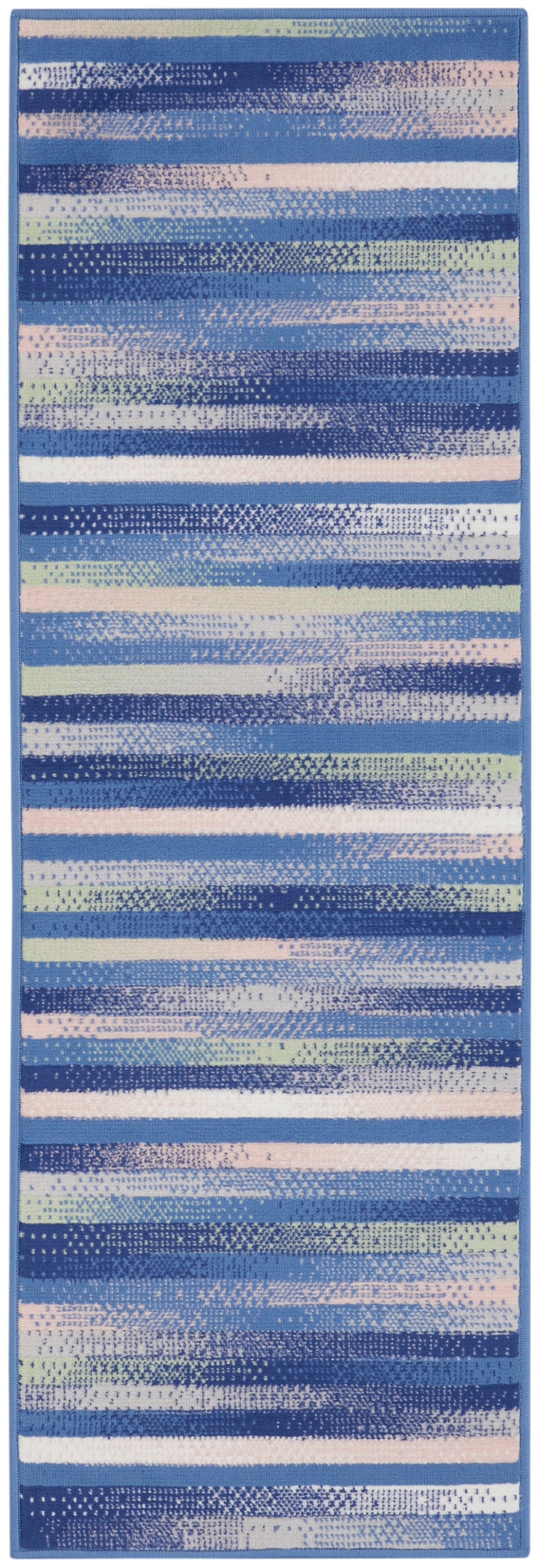 Nourison Home Whimsicle WHS12 Blue Multicolor  Contemporary Machinemade Rug