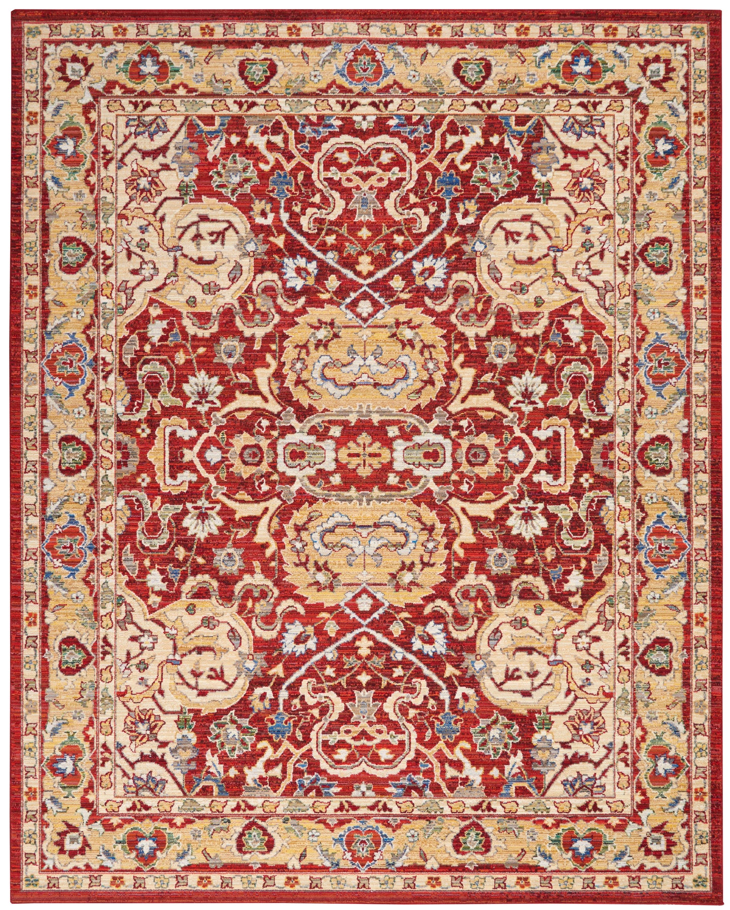 Nourison Home Majestic MST04 Red  Traditional Woven Rug