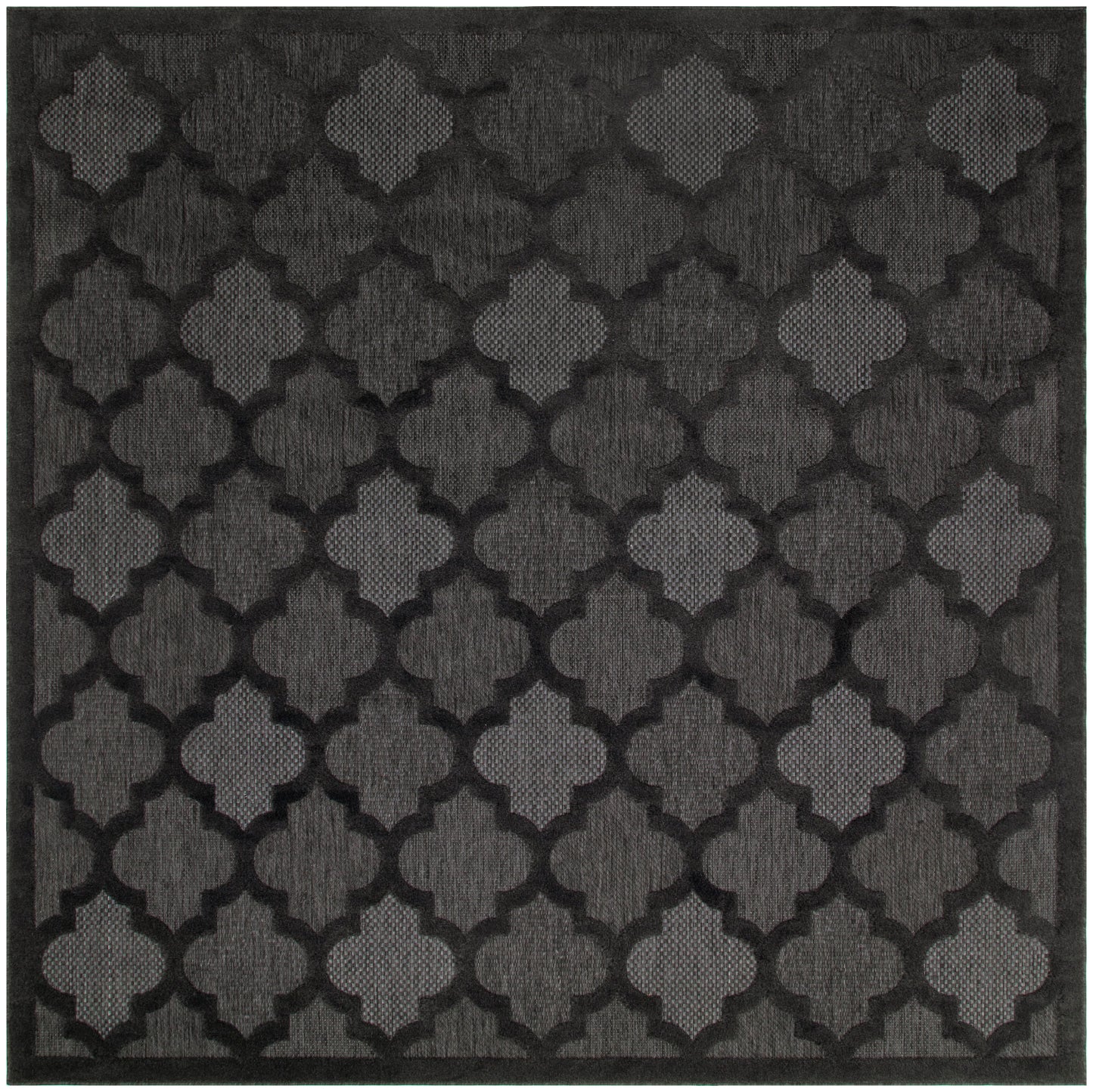 Nourison Home Easy Care NES01 Charcoal Black  Contemporary Flat Weave Rug