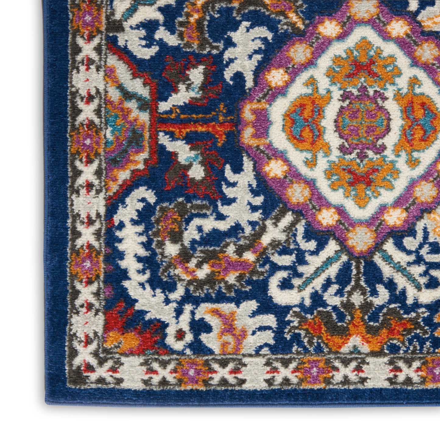 Nourison Home Passion PSN32 Blue Multicolor  Transitional Machinemade Rug